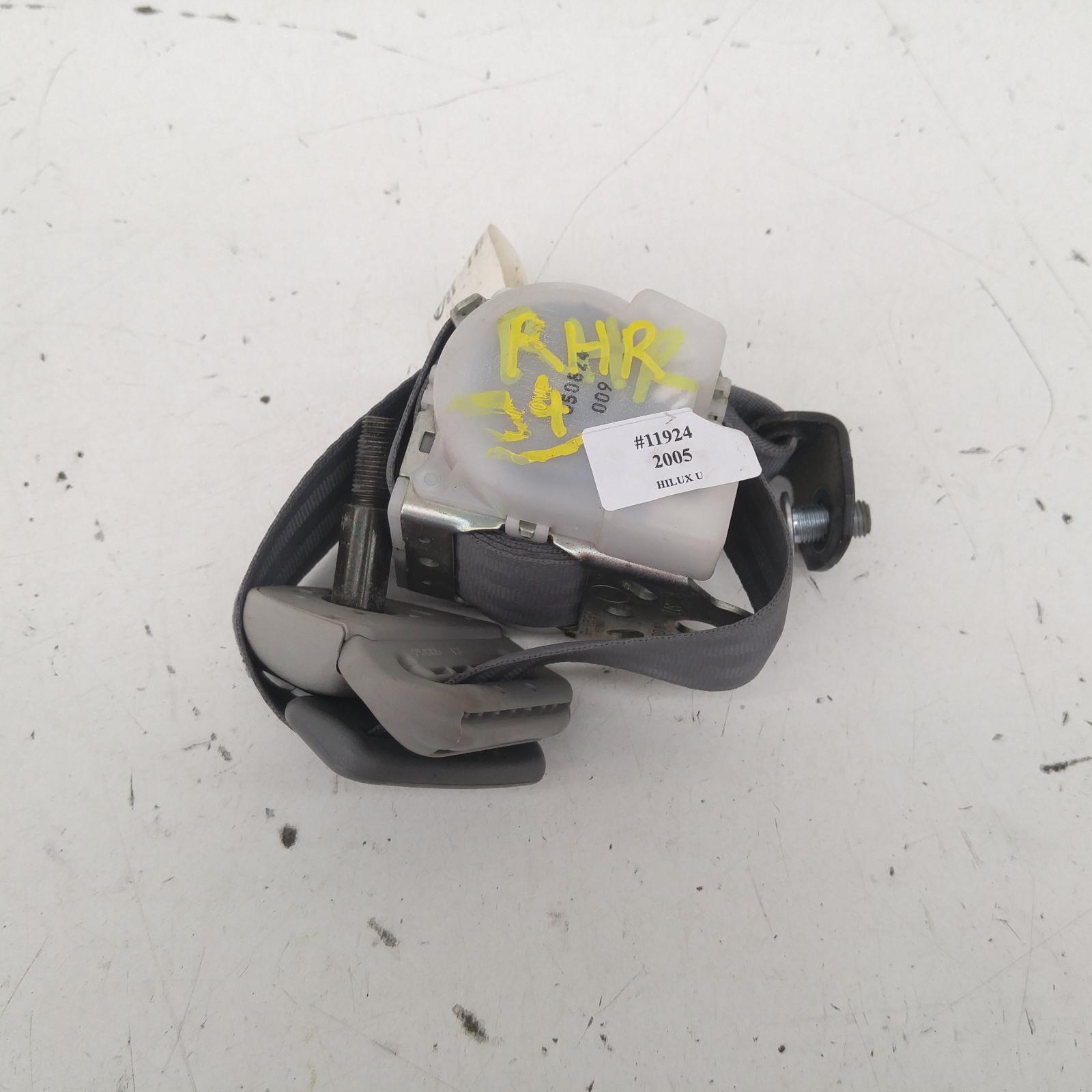 Hilux Seat Belt Stalk 2005-2011 rh rear,seat belt only,dual cab,light grey,03/05-06/11 00011924 #270282