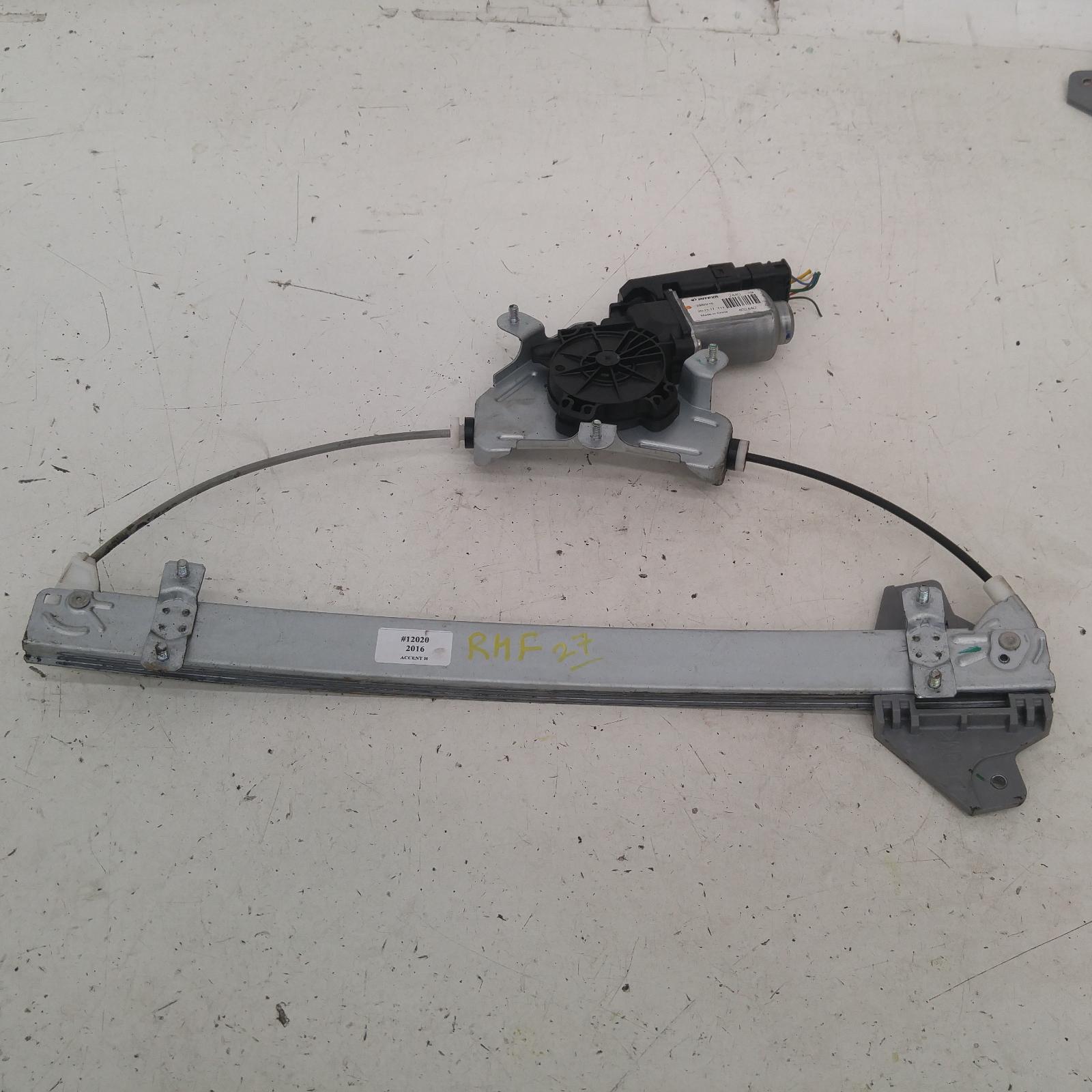 Result Window Regulator/motor Front Right for Hyundai AccentAus Auto
