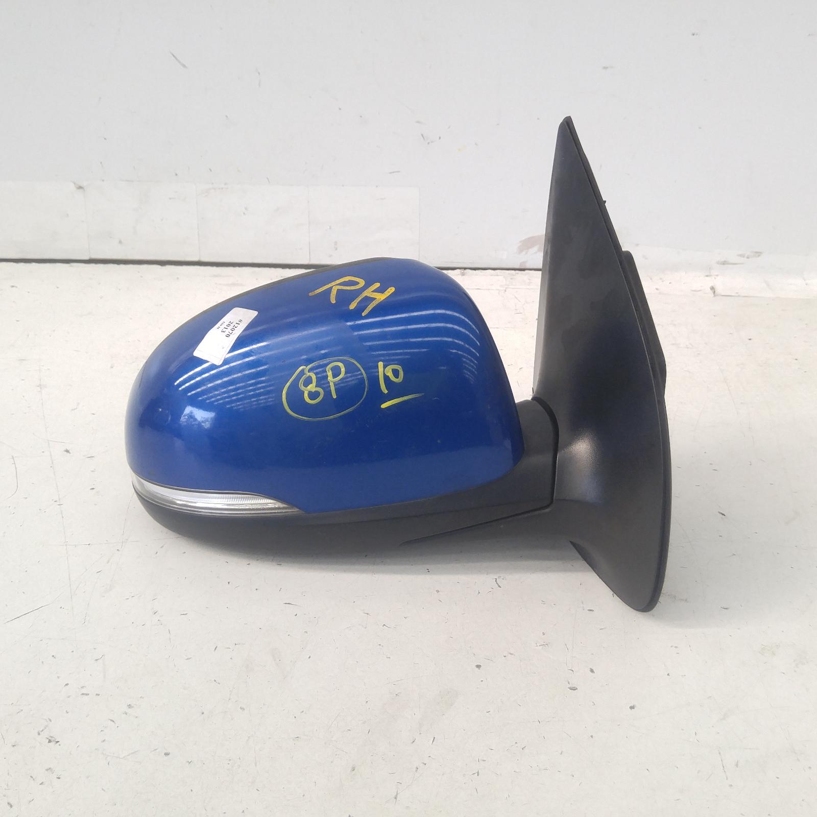 I20 Door Mirror Right 2012-2015 pb,power folding,w/ flasher type,03/12-12/15 00012070 #273456