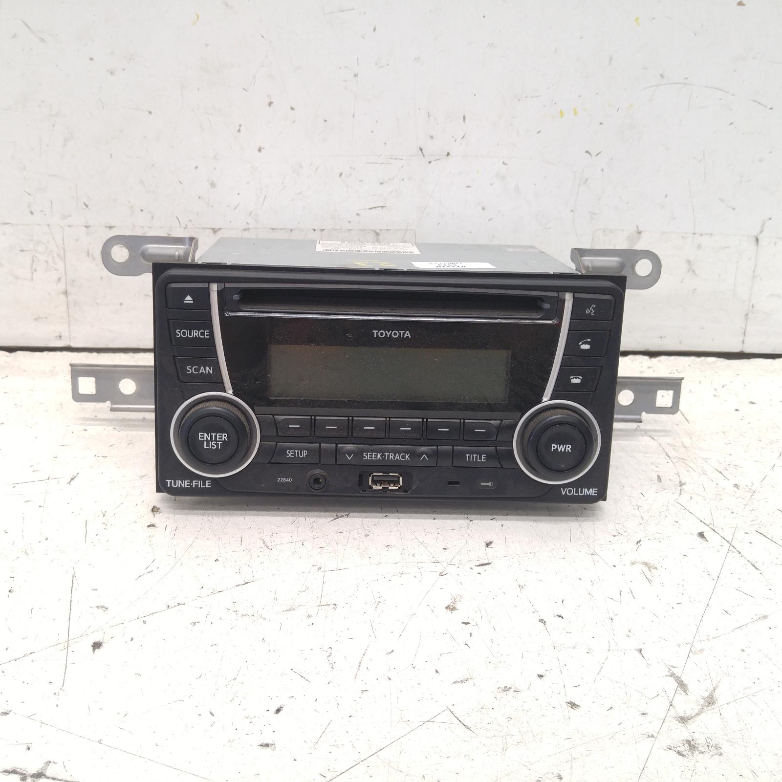 287796, Used stereo/head unit for 2014 Corolla single disc cd player
