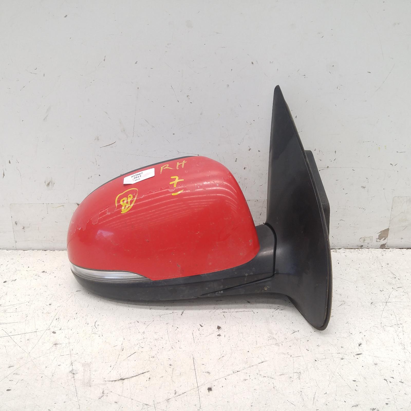 I20 Door Mirror Right 2012-2015 pb,power folding,w/ flasher type,03/12-12/15 00012667 #290560