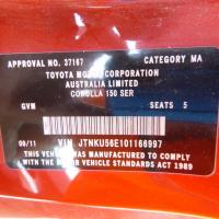 Toyota 2009 ~ 2012 Corolla
