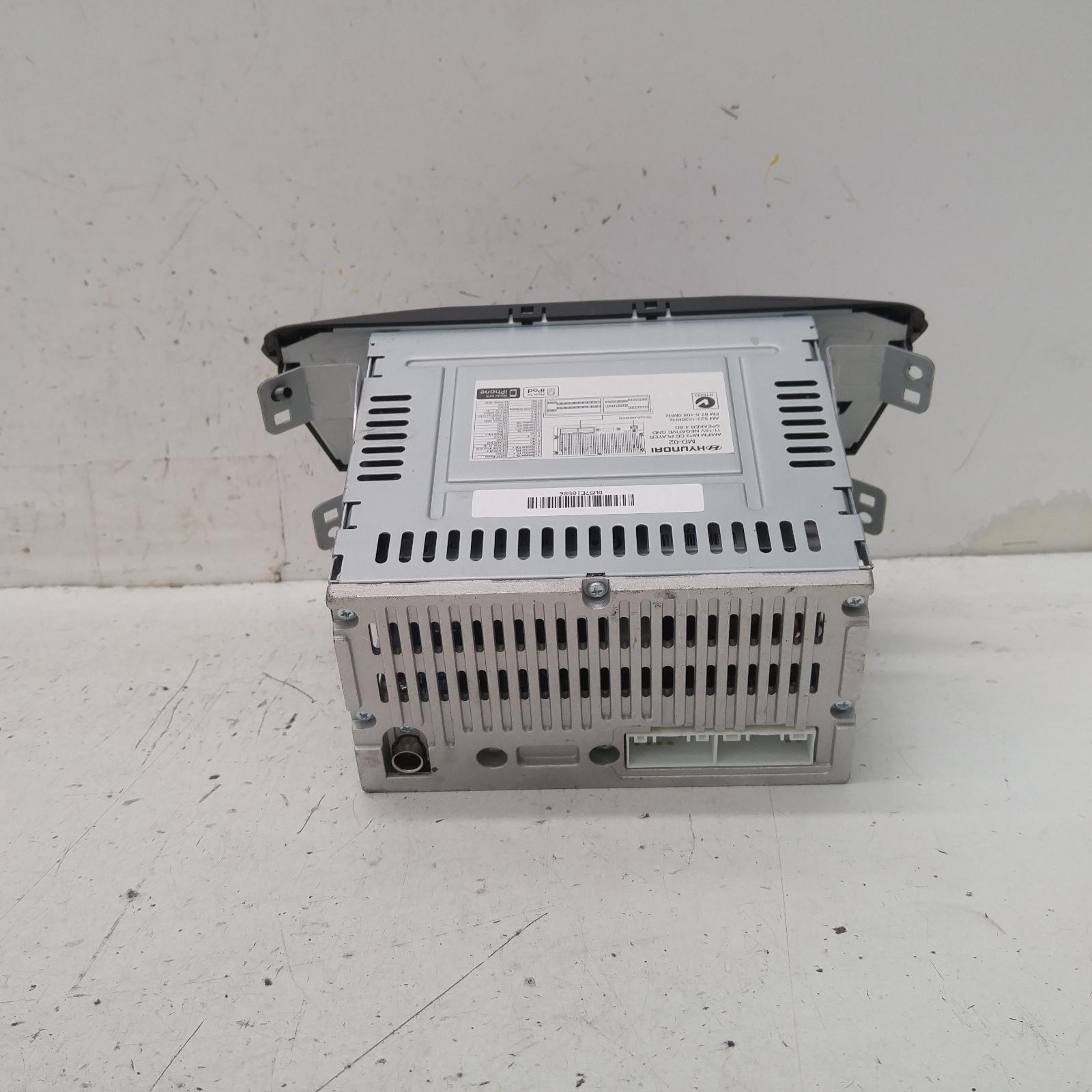 Elantra Stereo/head Unit 2013-2015 large colour display screen,dual knob type,md,10/13-11/15 00013362 #311253