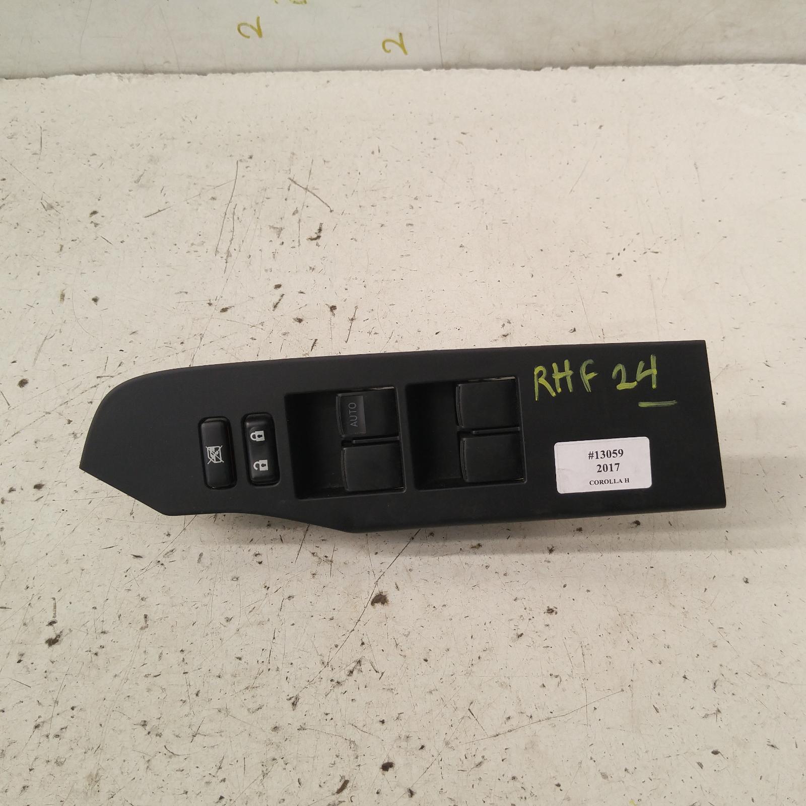 Corolla Power Door Window Switch 2015-2018 rh front (master switch),zre182r,hatch,standard,03/15-06/18 00013059 #322954