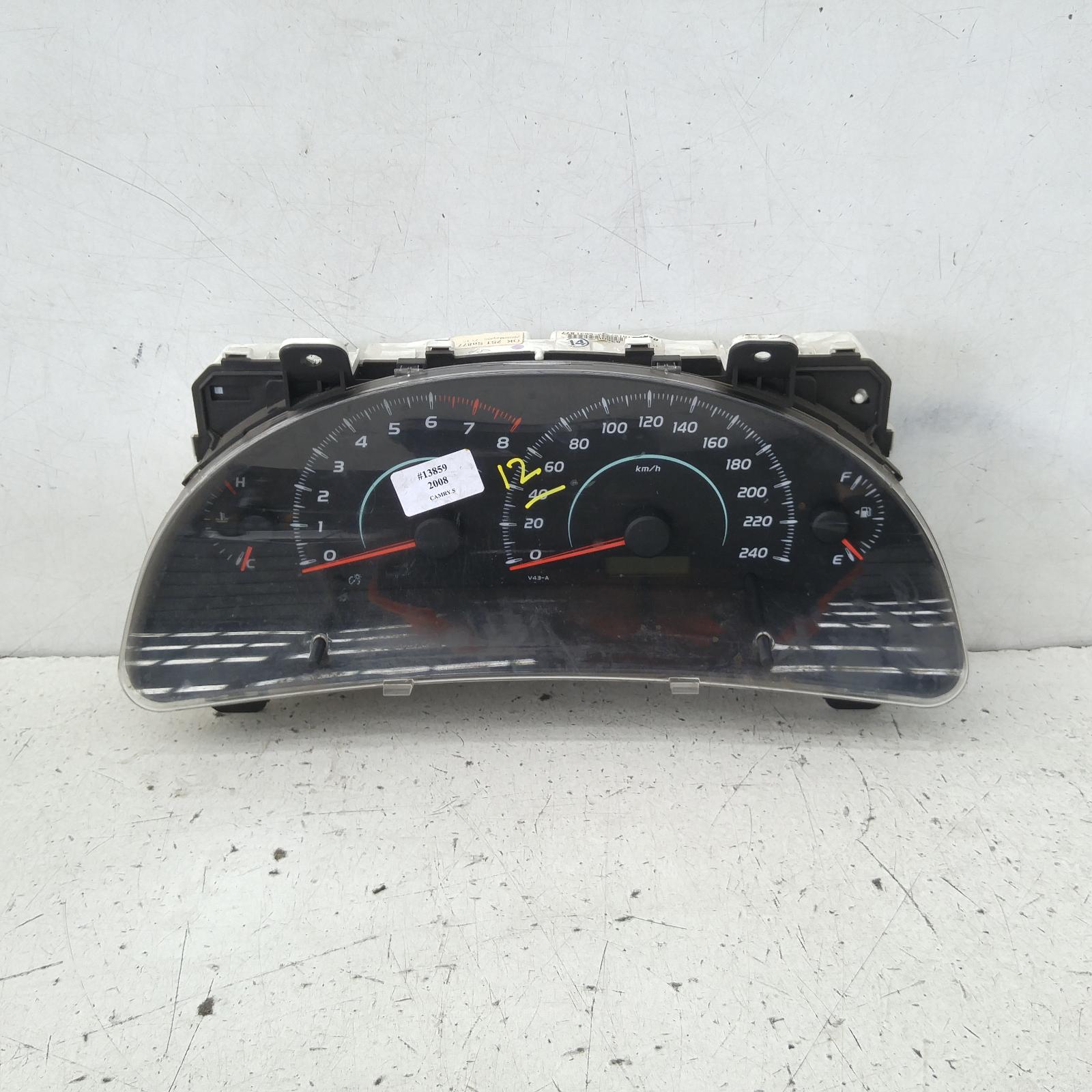 Camry Instrument Cluster 2006-2009 instrument cluster,altise,auto/manual t/m,acv40,06/06-06/09 00013859 #323848