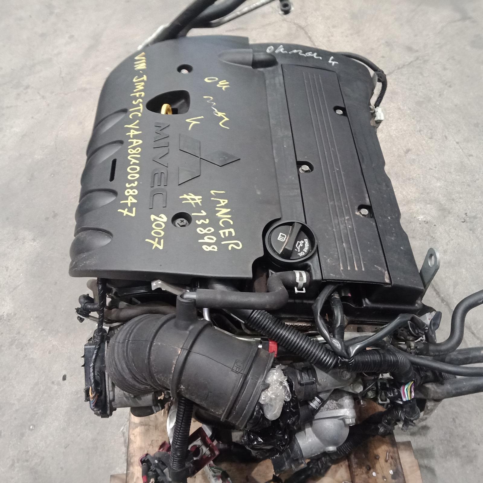 Lancer Engine 2007-2011 petrol,2.0,4b11,non turbo,non egr type,cj,07/07-08/11 00013898 #324837