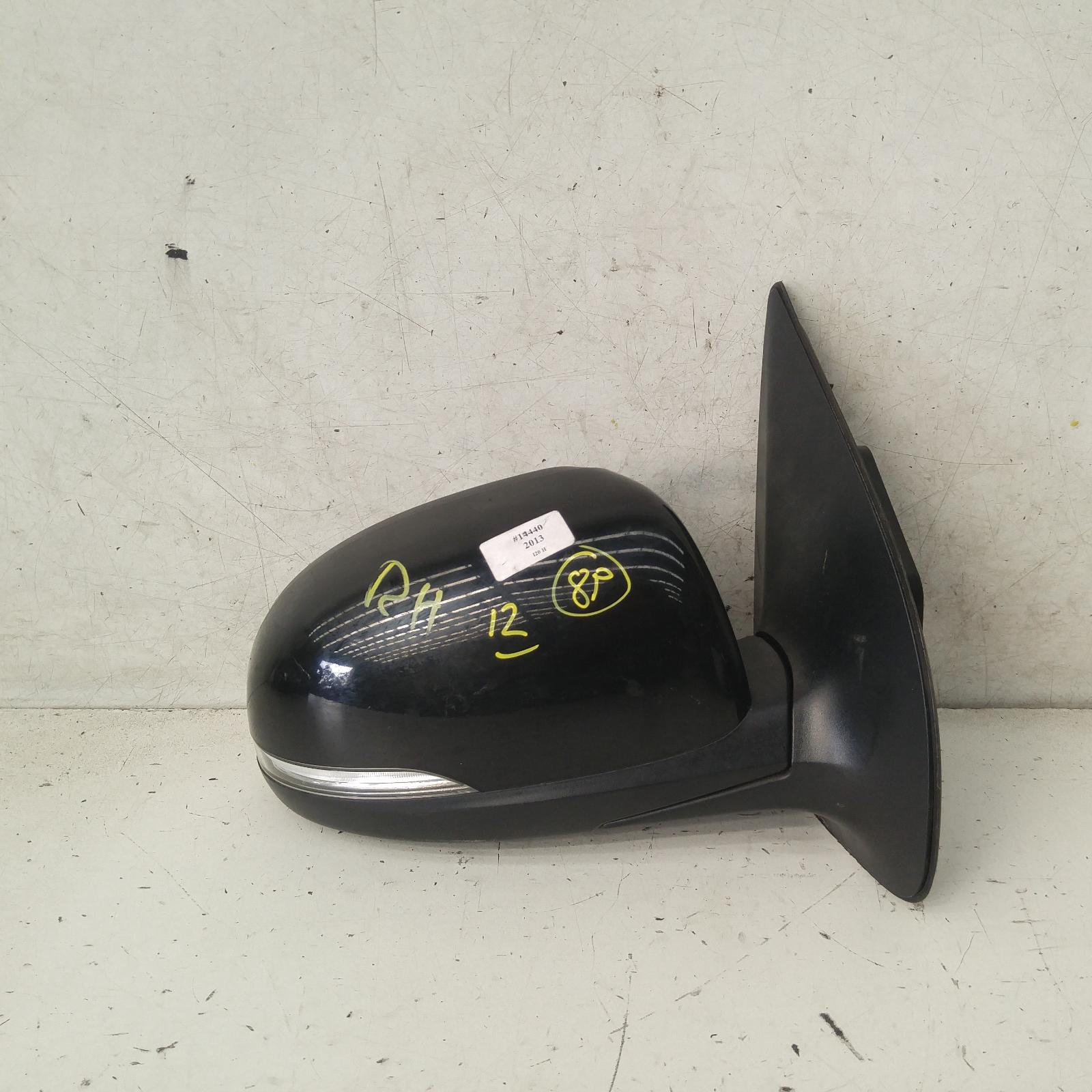 I20 Door Mirror Right 2012-2015 pb,power folding,w/ flasher type,03/12-12/15 00014440 #337679