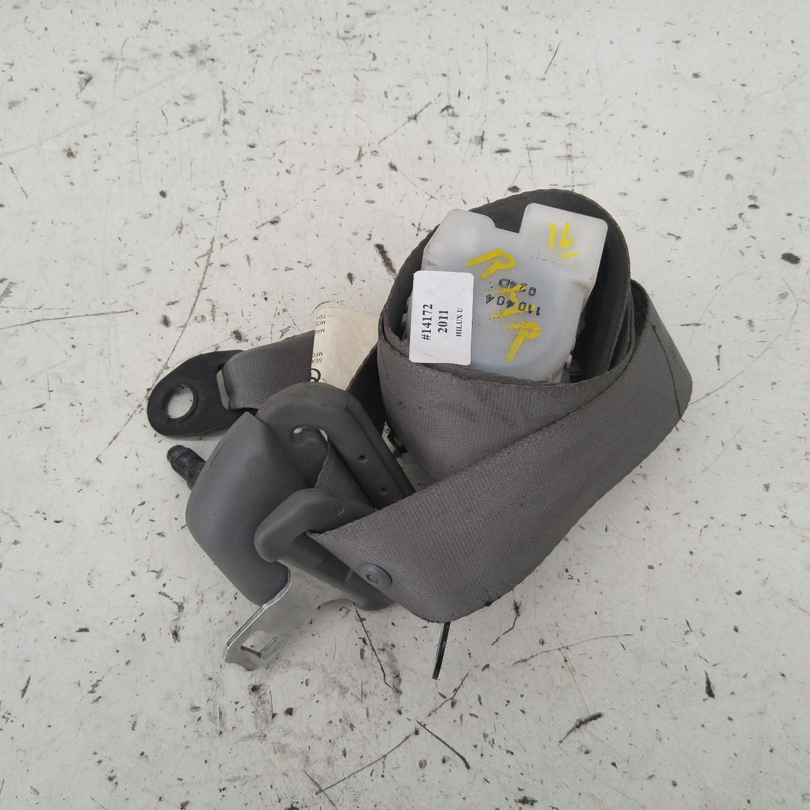 Hilux Seat Belt Stalk 2005-2011 rh rear,seat belt only,dual cab,light grey,03/05-06/11 00014172 #343258