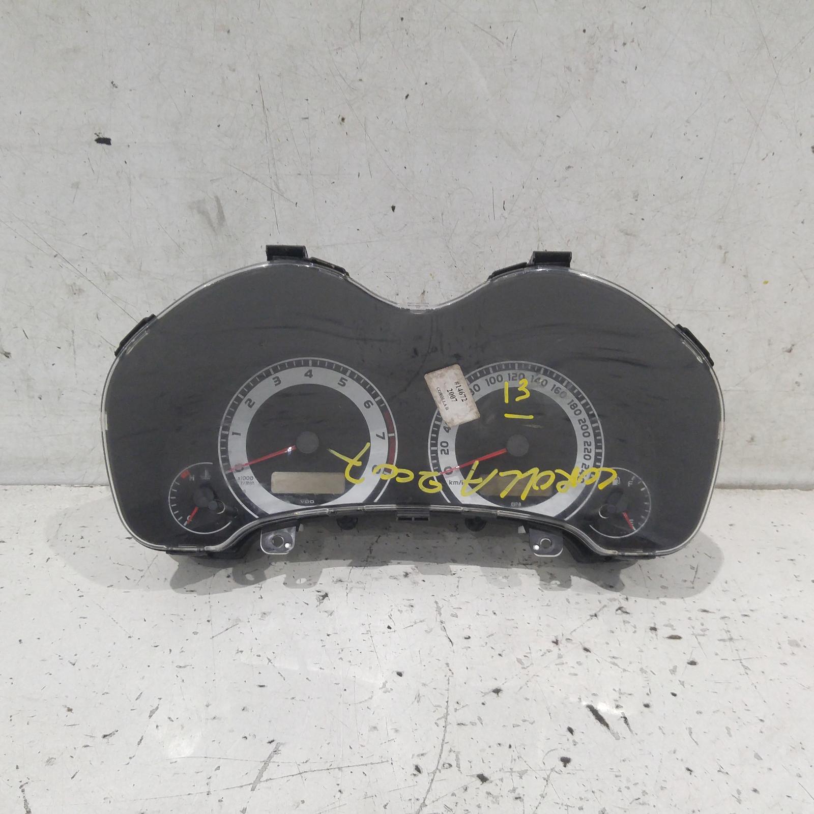 Corolla Instrument Cluster 2007-2009 manual,zre152r,hatch,standard type,03/07-11/09 00014672 #346622