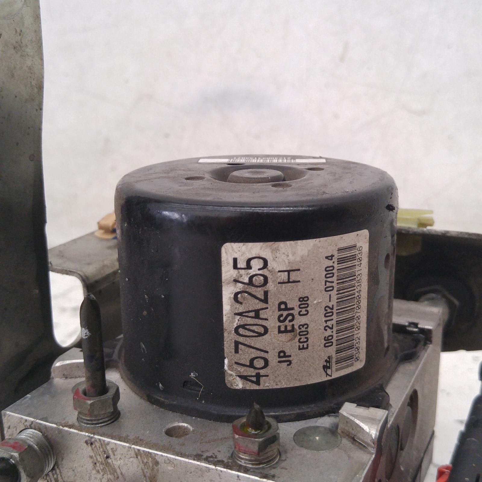 347492, Used abs pump/modulator for 2008 lancer cj, p/n 4670a265, 07/