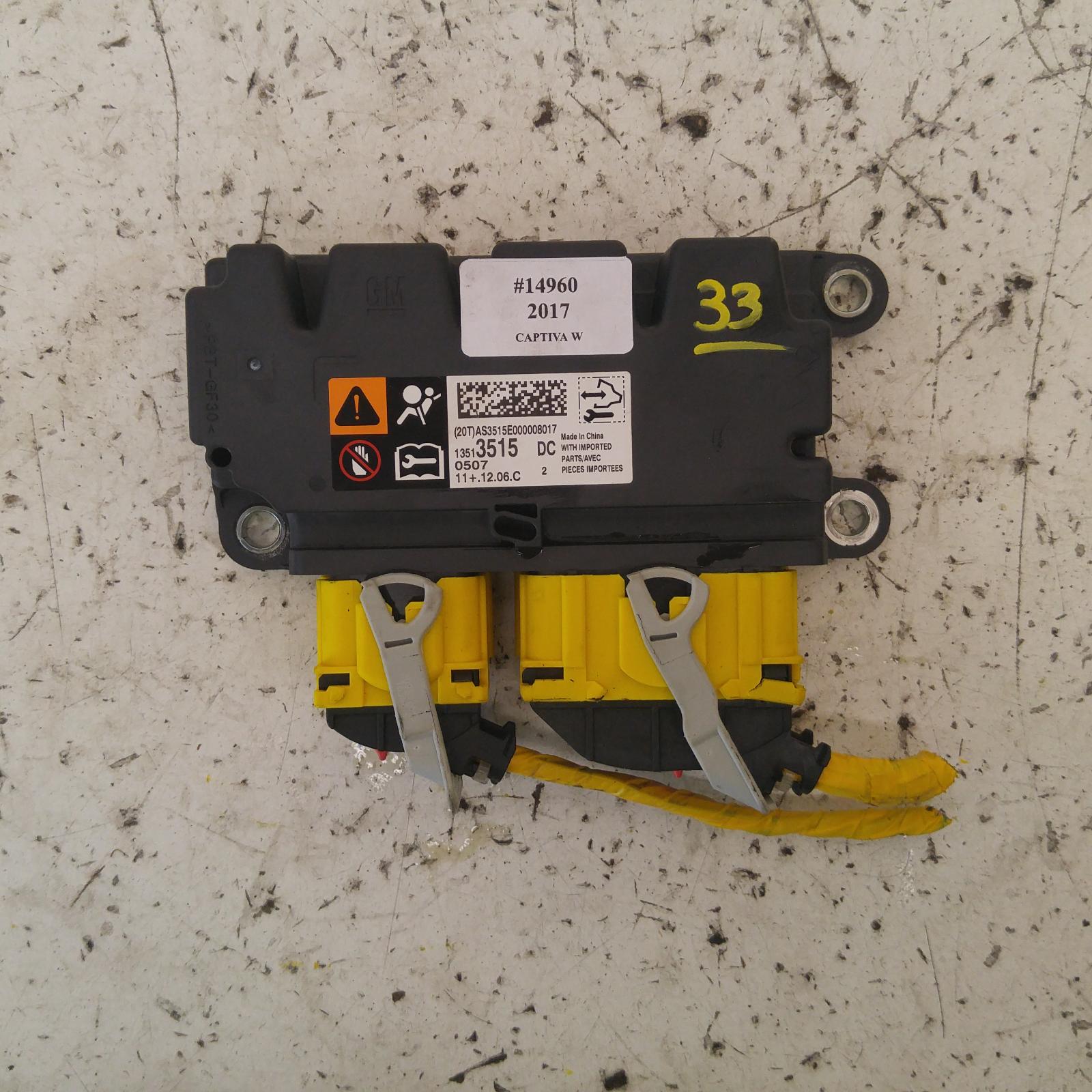 Result Airbag Module/sensor for Holden CaptivaAus Auto Parts(1011)