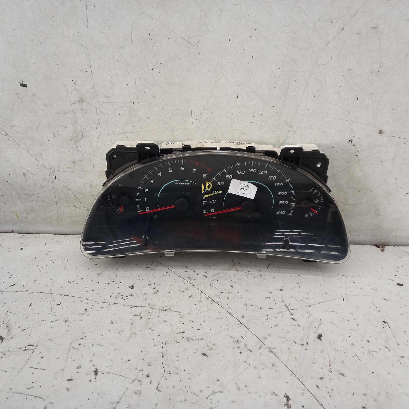 Camry Instrument Cluster 2006-2009 instrument cluster,altise,auto/manual t/m,acv40,06/06-06/09 00015093 #359620