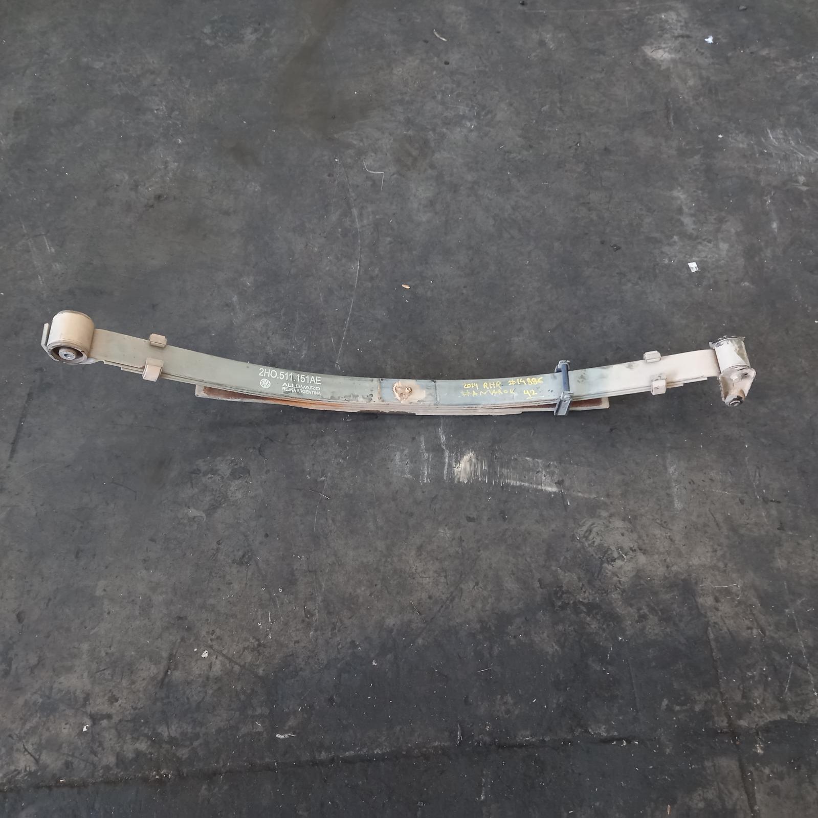 360791, Used rear leaf spring for 2014 Amarok 2h, rh side, 12/10