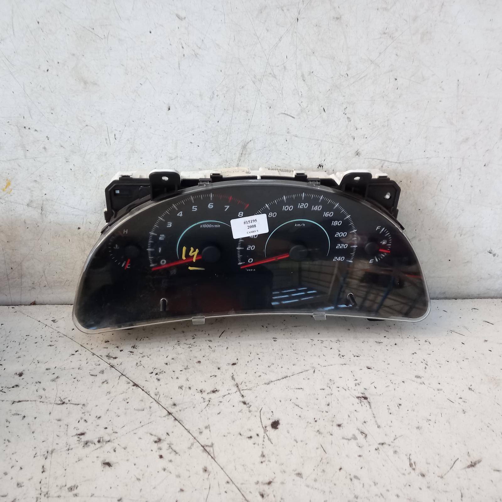 Camry Instrument Cluster 2006-2009 instrument cluster,altise,auto/manual t/m,acv40,06/06-06/09 00015195 #362783