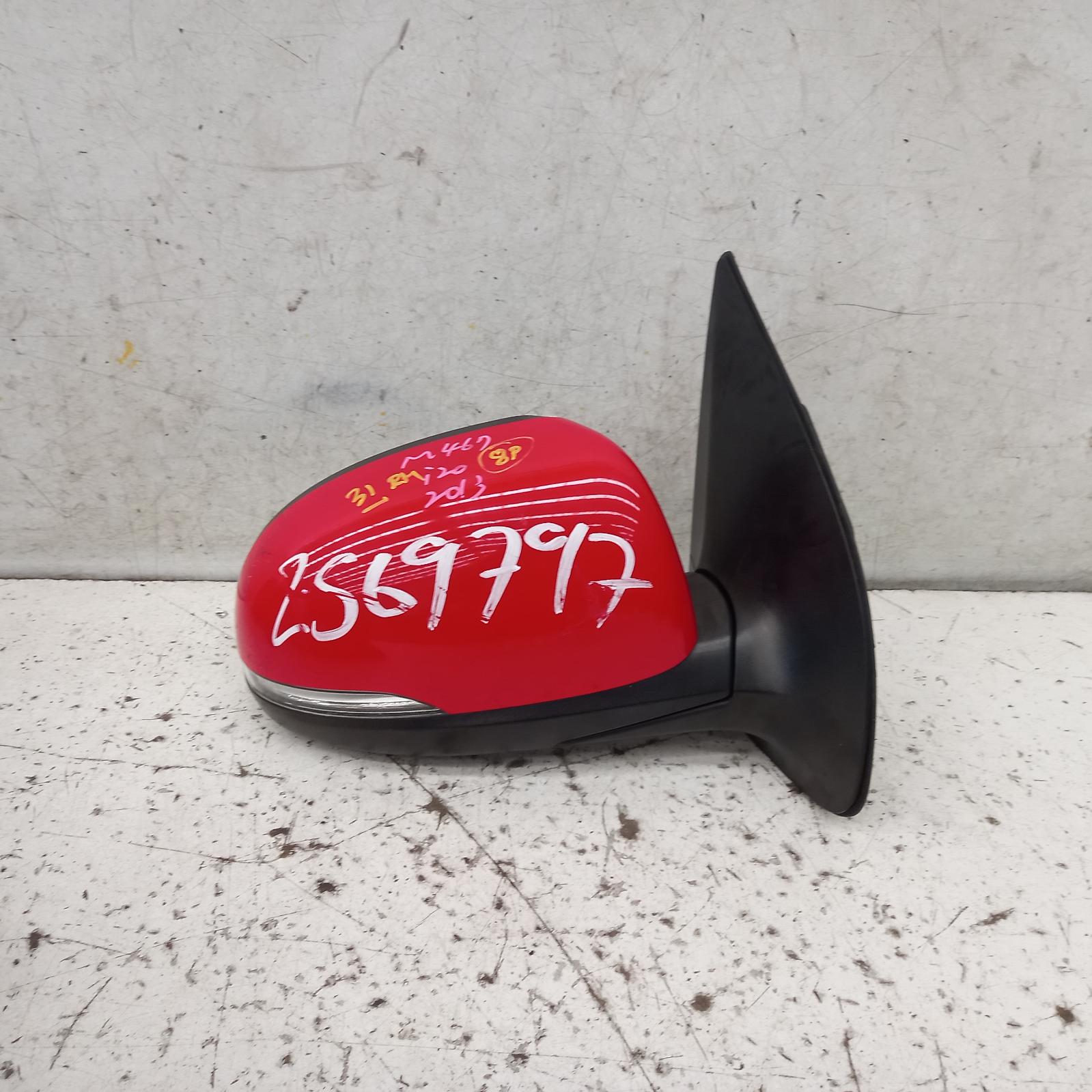 I20 Door Mirror Right 2012-2015 pb,power folding,w/ flasher type,03/12-12/15 partwh #367079