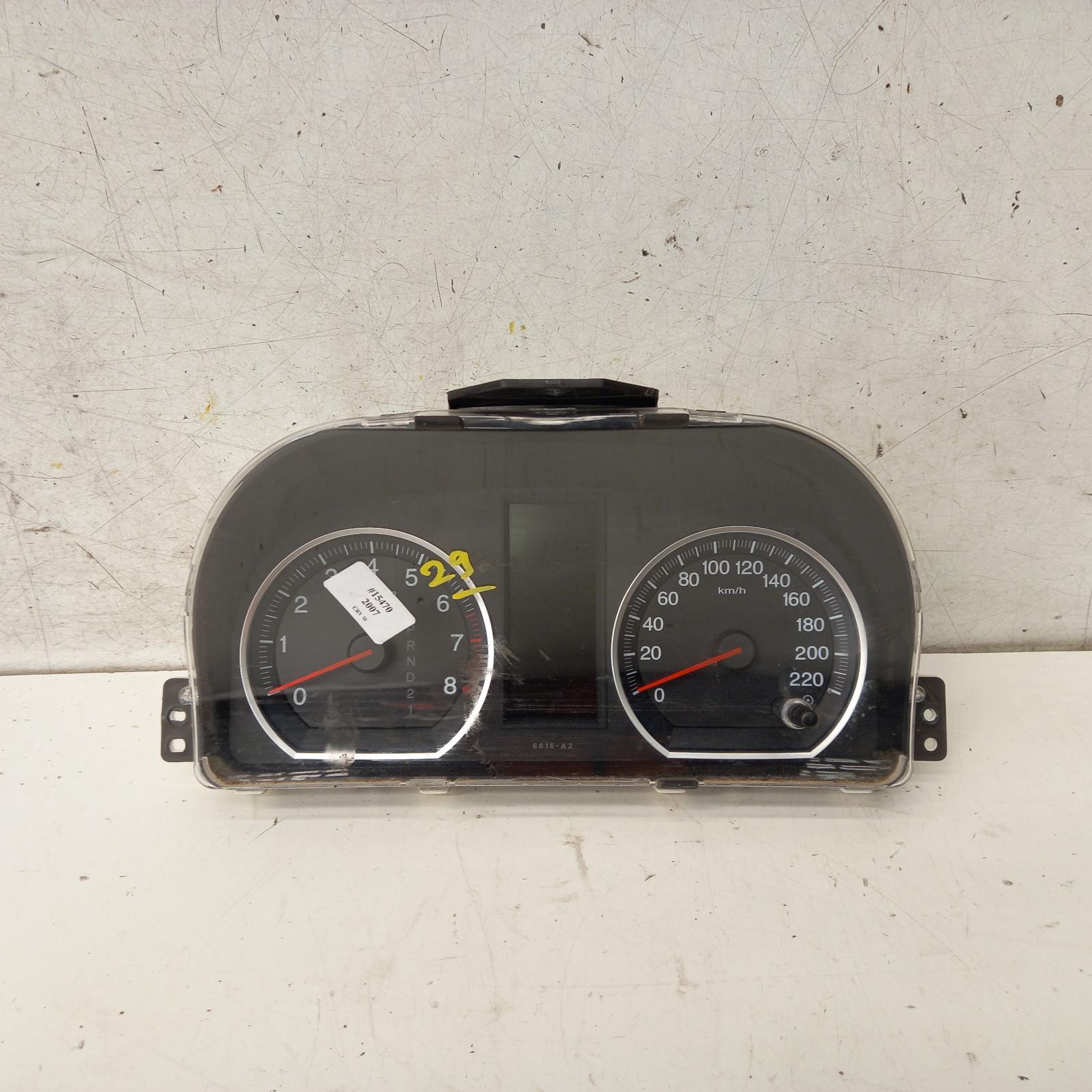 Crv Instrument Cluster 2007-2012 auto t/m,re,03/07-10/12 00015470 #374648