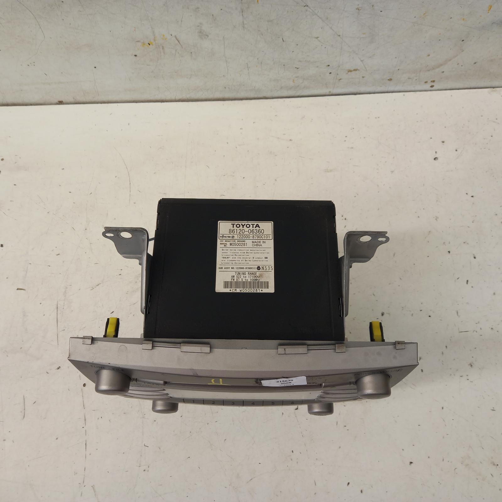 Aurion Stereo/head Unit 2006-2012 cd player,gsv40r,10/06-03/12 00015630 #382365