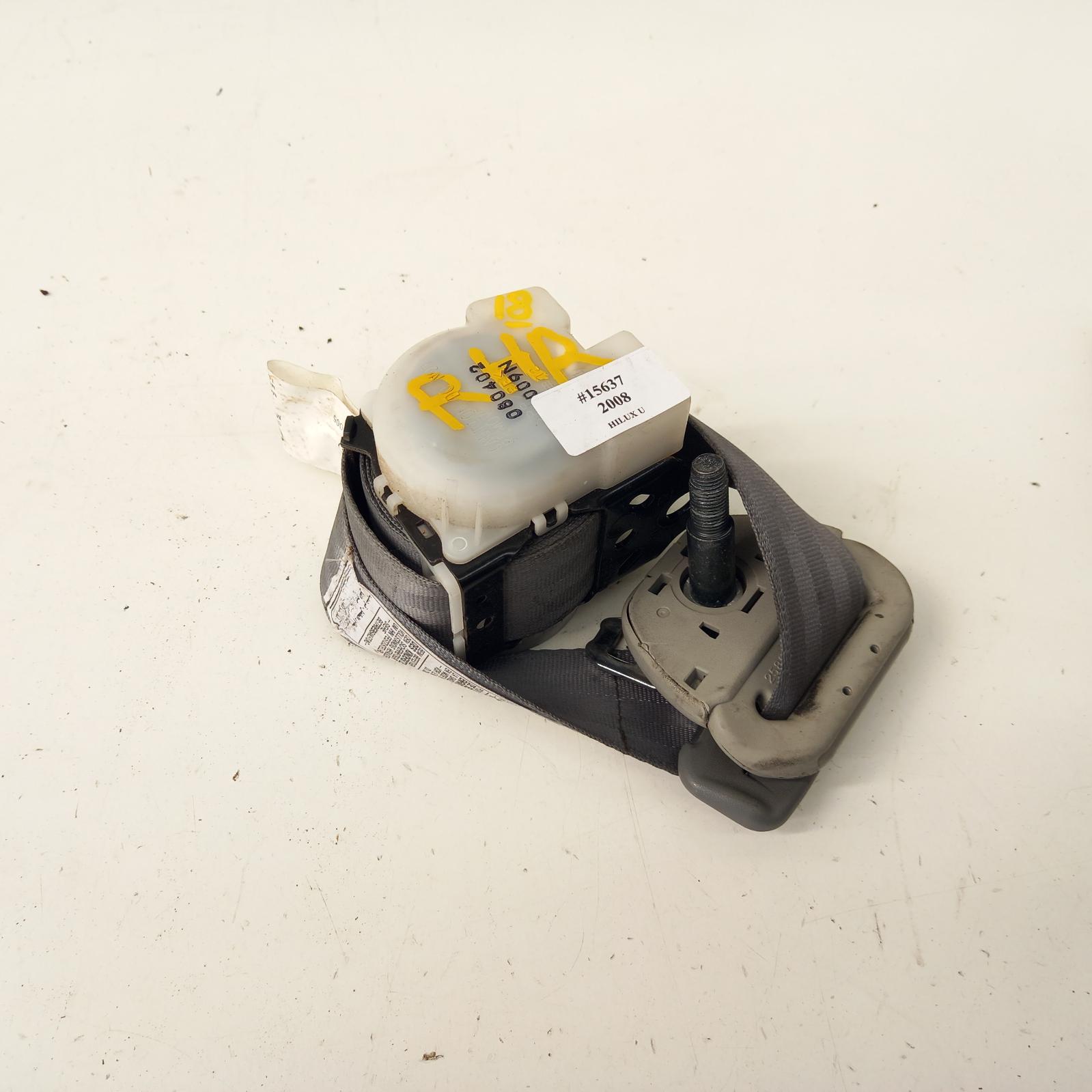 Hilux Seat Belt Stalk 2005-2011 rh rear,seat belt only,dual cab,light grey,03/05-06/11 00015637 #382451