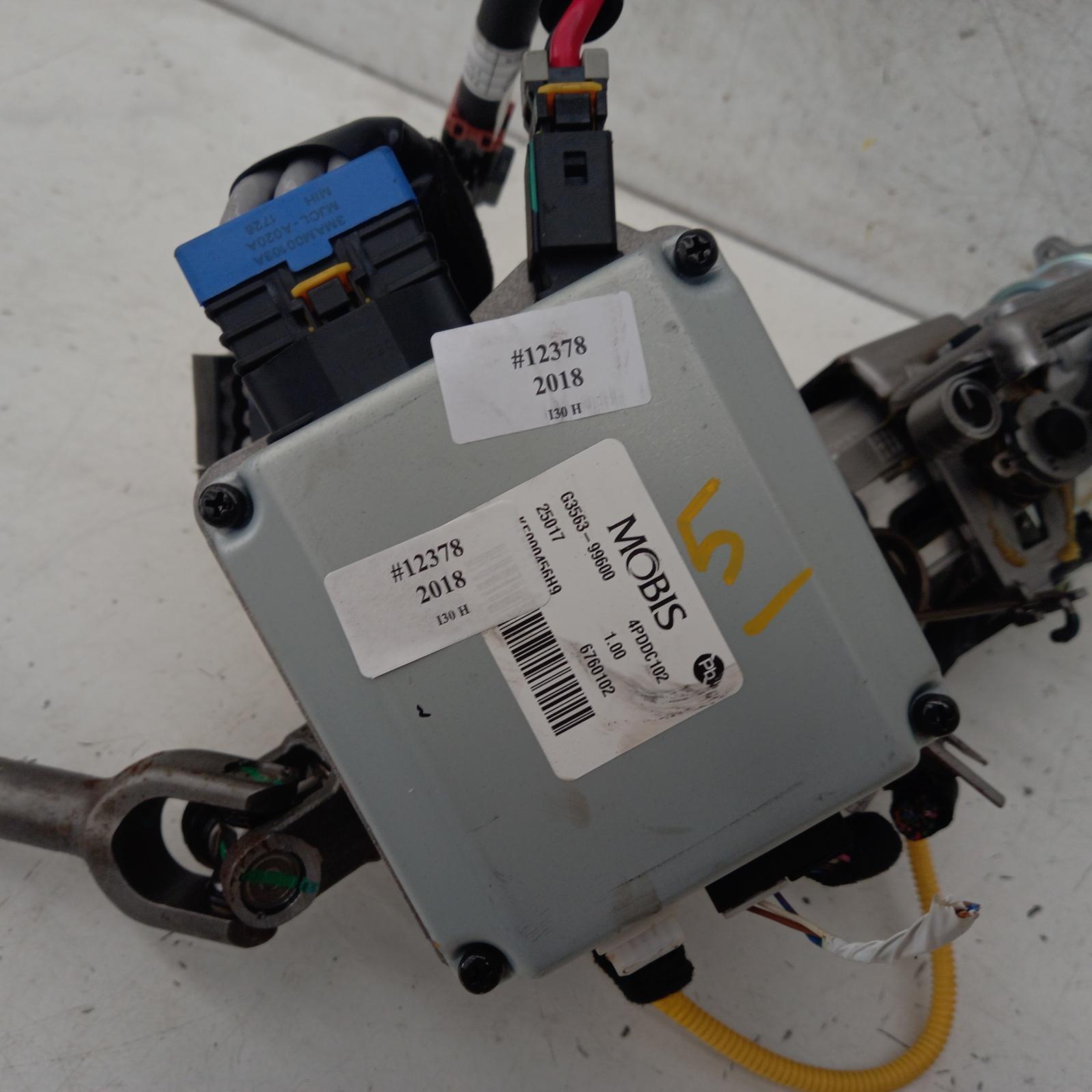 I30 Steering Column 2017-2021 electric w/ motor on column type,pd (s. korea vin kmhh),03/17-02/21 00012378 #387726