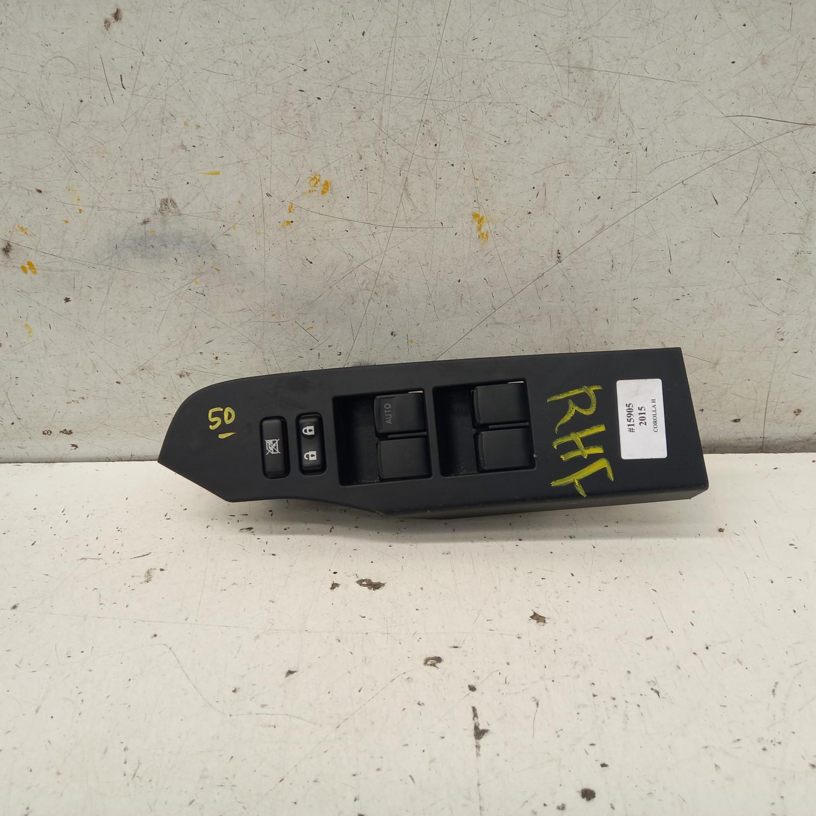 Corolla Power Door Window Switch 2015-2018 rh front (master switch),zre182r,hatch,standard,03/15-06/18 00015905 #392002