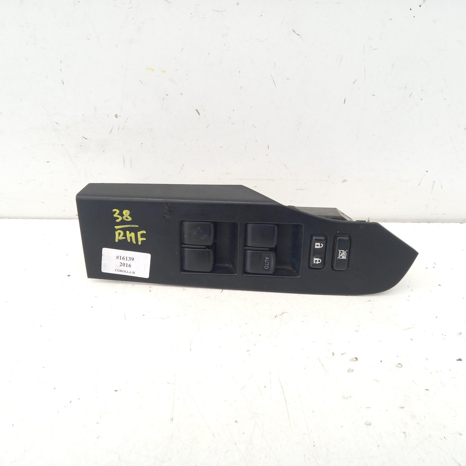 Corolla Power Door Window Switch 2015-2018 rh front (master switch),zre182r,hatch,standard,03/15-06/18 00016139 #400818
