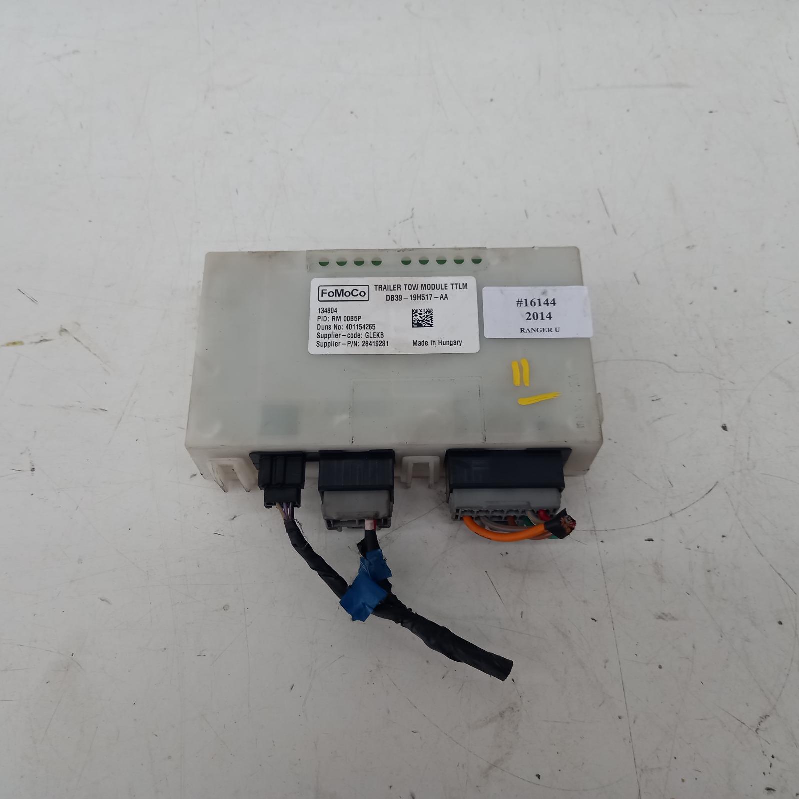 Ranger Miscellaneous Switch Relay 2011-2022 towing module (mounted under passenger seat),p/n db3919h517ab,px,06/11-04/22 00016144 #401469