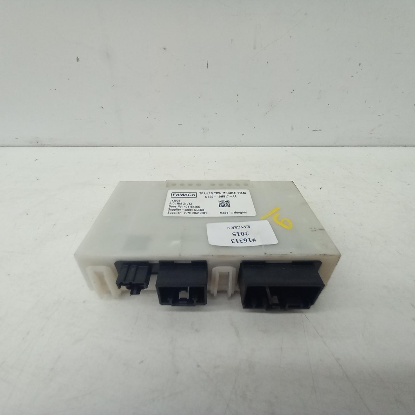 Ranger Miscellaneous Switch Relay 2011-2022 towing module (mounted under passenger seat),p/n db3919h517ab,px,06/11-04/22 00016313 #403692