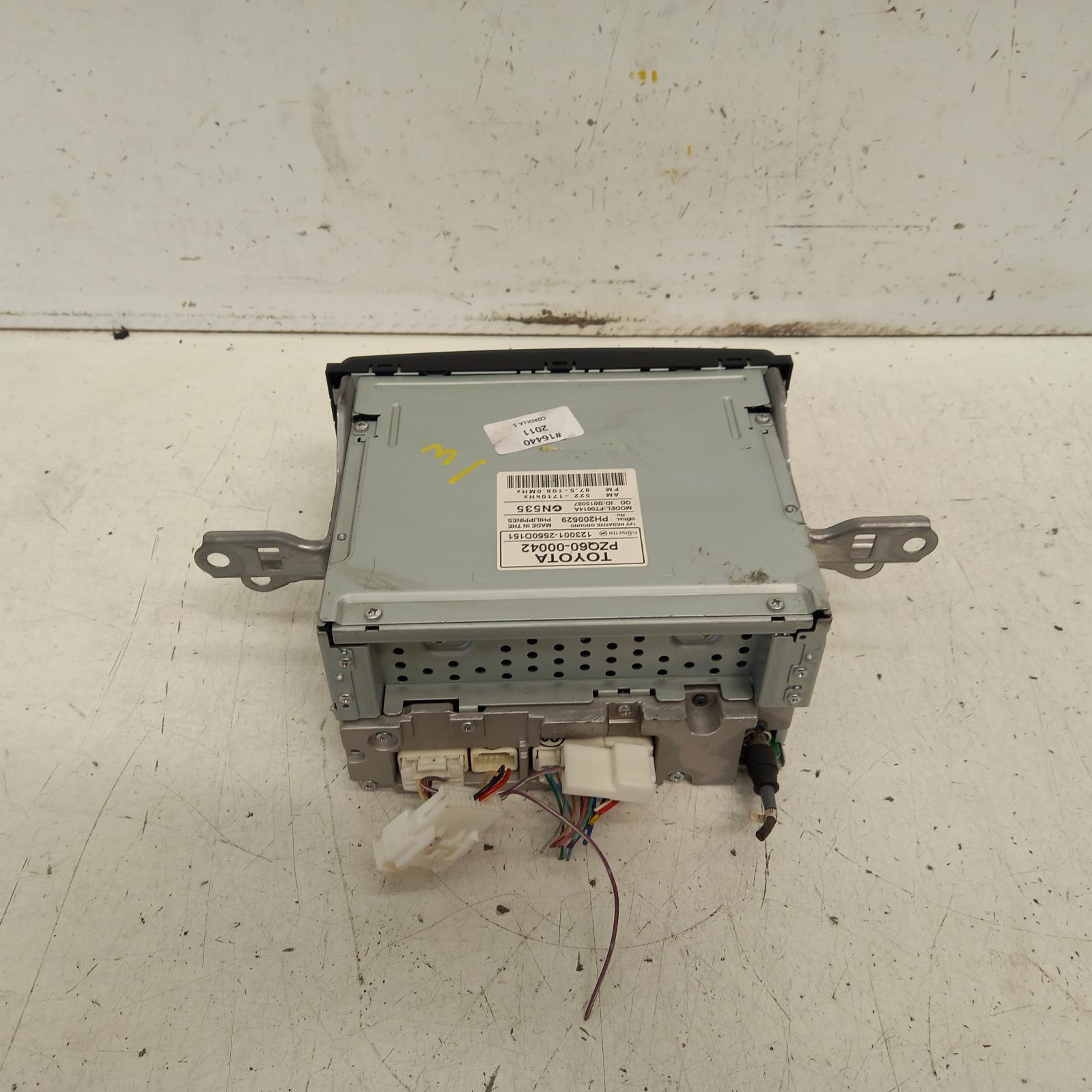 Corolla Stereo/head Unit 2007-2013 radio/cd player,zre152/153r,chrome button,03/07-10/13 00016440 #408631