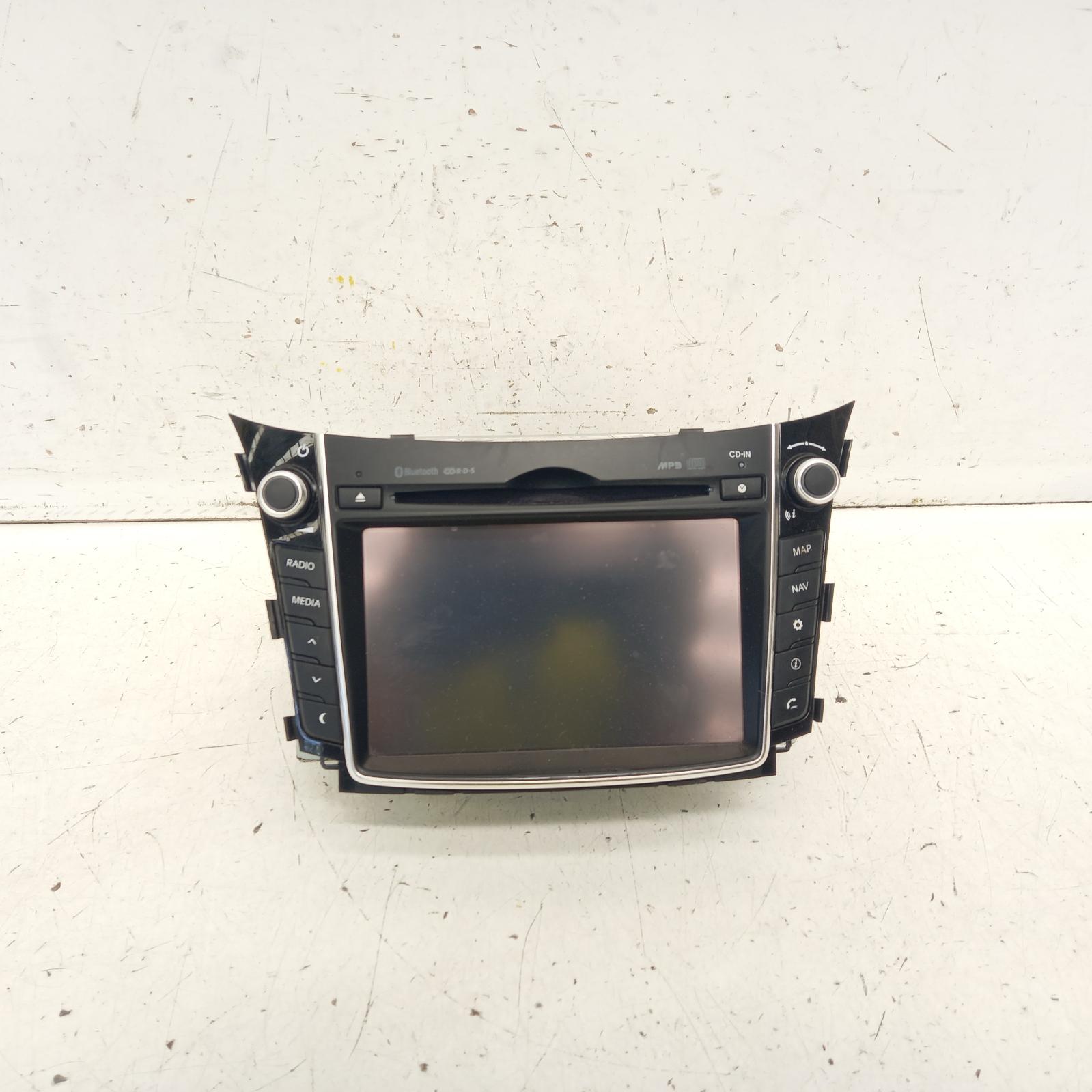 I30 Stereo/head Unit 2012-2017 7 in touchscreen,w/ sat nav,phone controls,mp3,bluetooth,gd,03/12-02/17 00016575 #412303