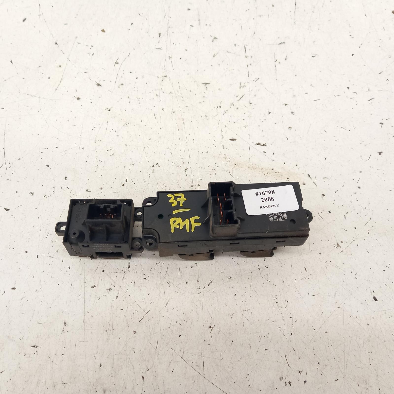 Ranger Power Door Window Switch 2006-2011 rh front (master switch),dual cab,pj-pk,single plug type,12/06-06/11 00016708 #419316
