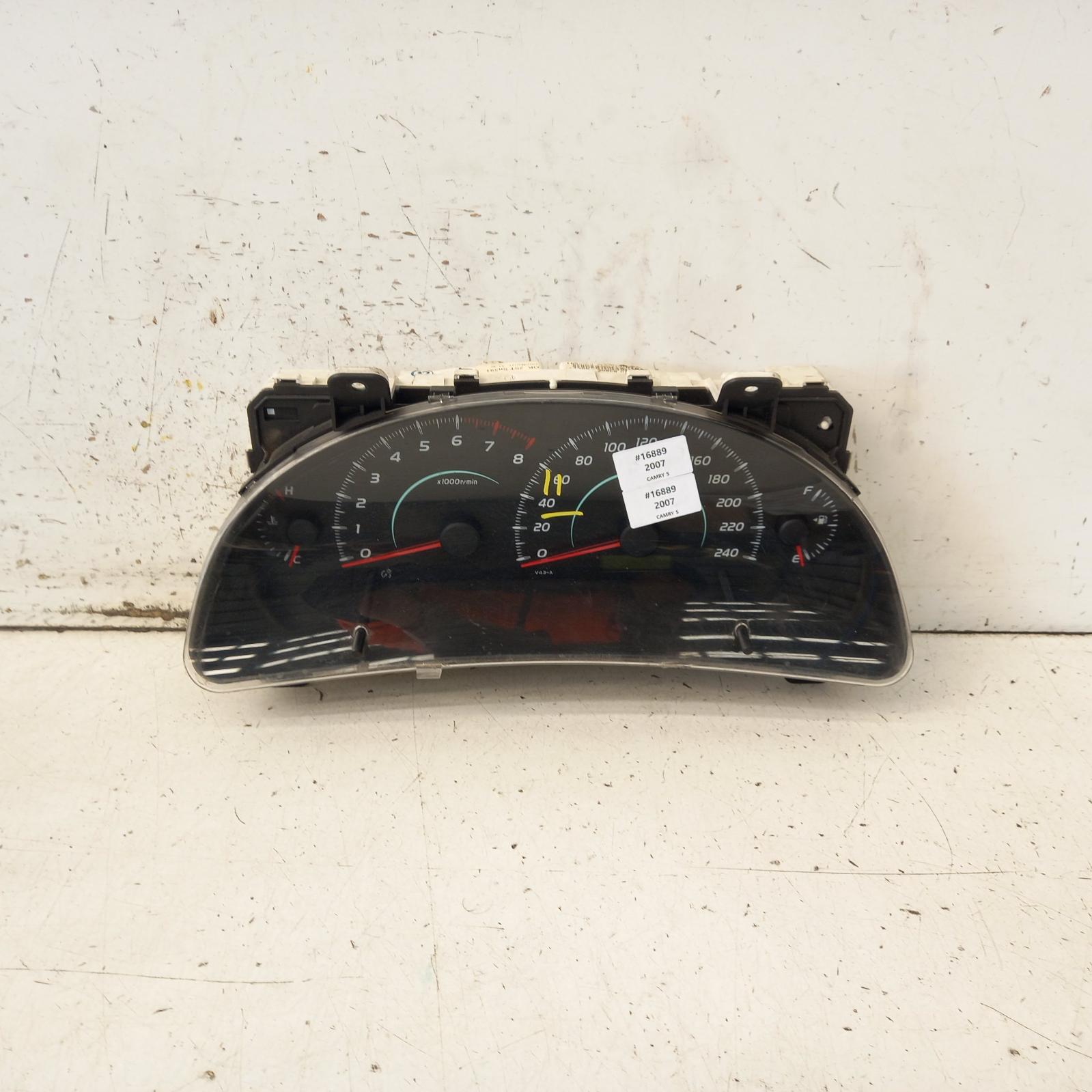 Camry Instrument Cluster 2006-2009 instrument cluster,altise,auto/manual t/m,acv40,06/06-06/09 00016889 #424583