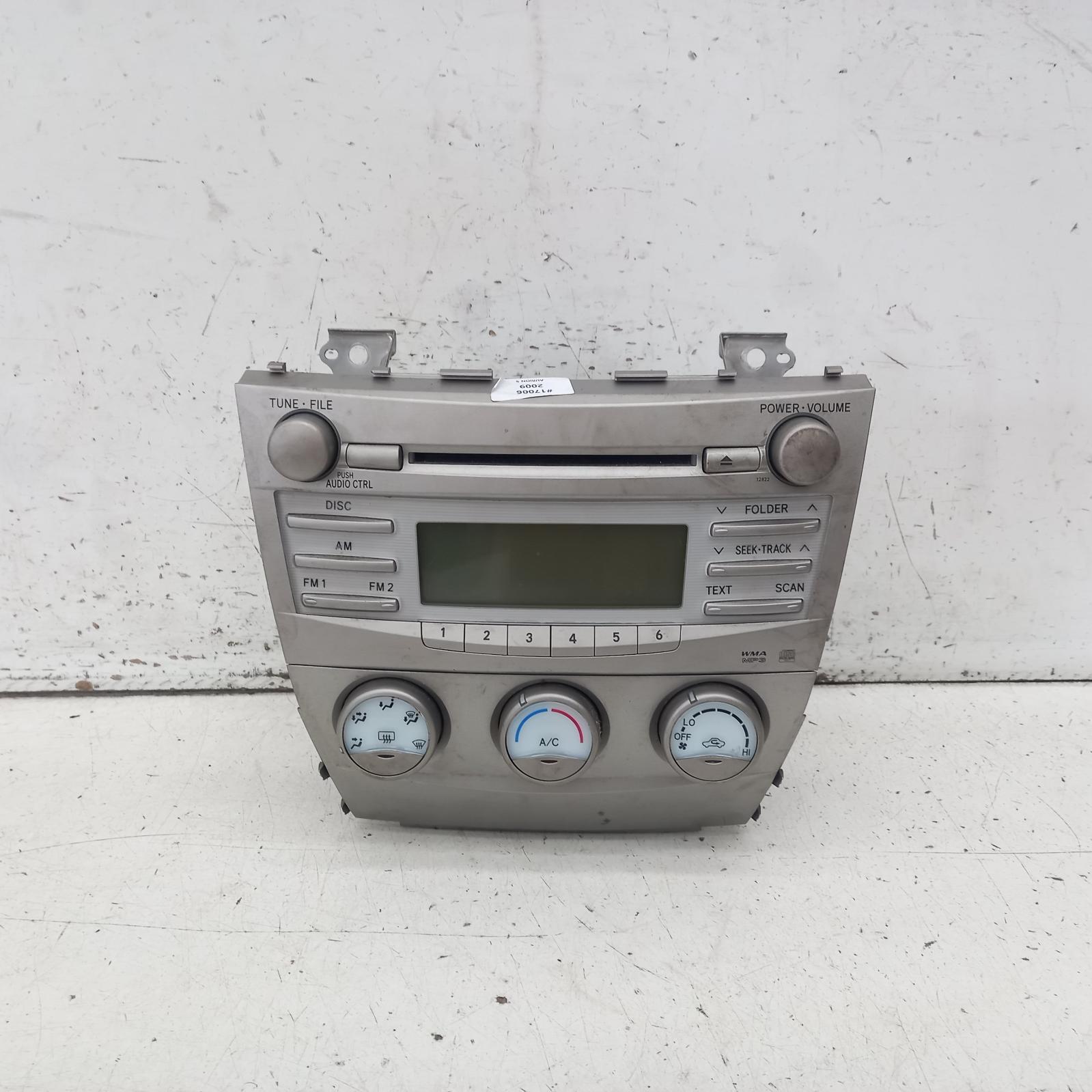 Aurion Stereo/head Unit 2006-2012 cd player,gsv40r,10/06-03/12 00017006 #430126