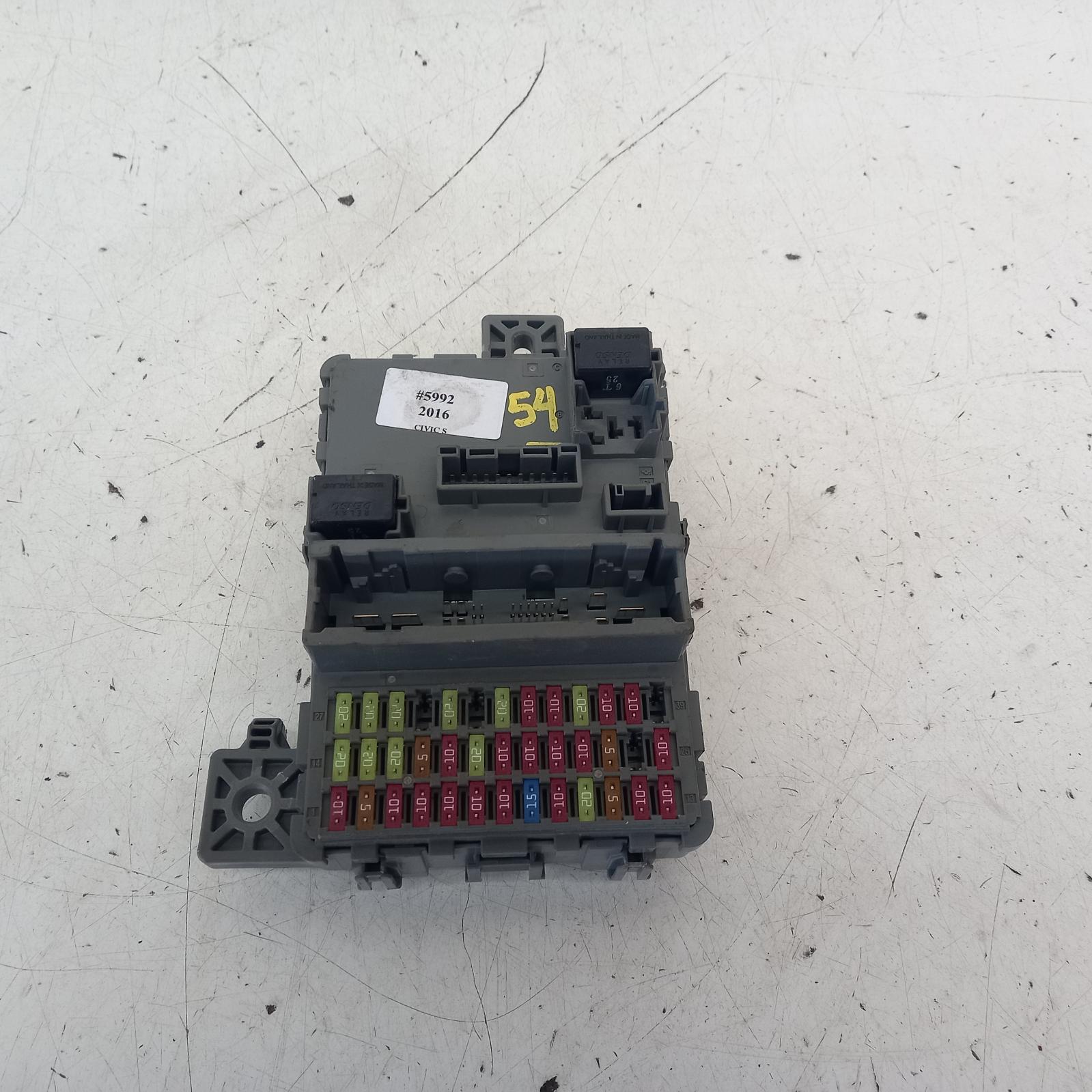 Civic Fuse Box 2016-2021 under dash,10th gen,05/16-08/21 00005992 #449519