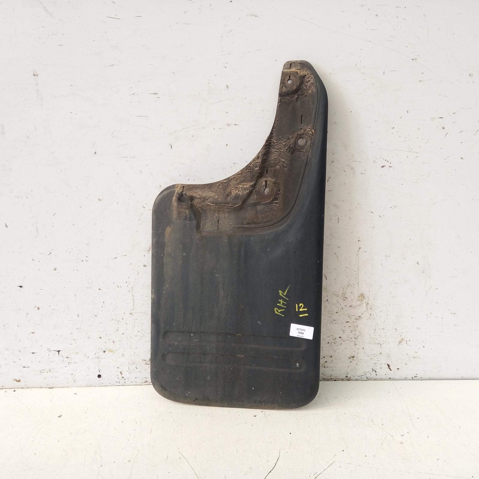 452847, Used mud flaps for 2008 hilux rh rear, 4wd, flared type, 03/