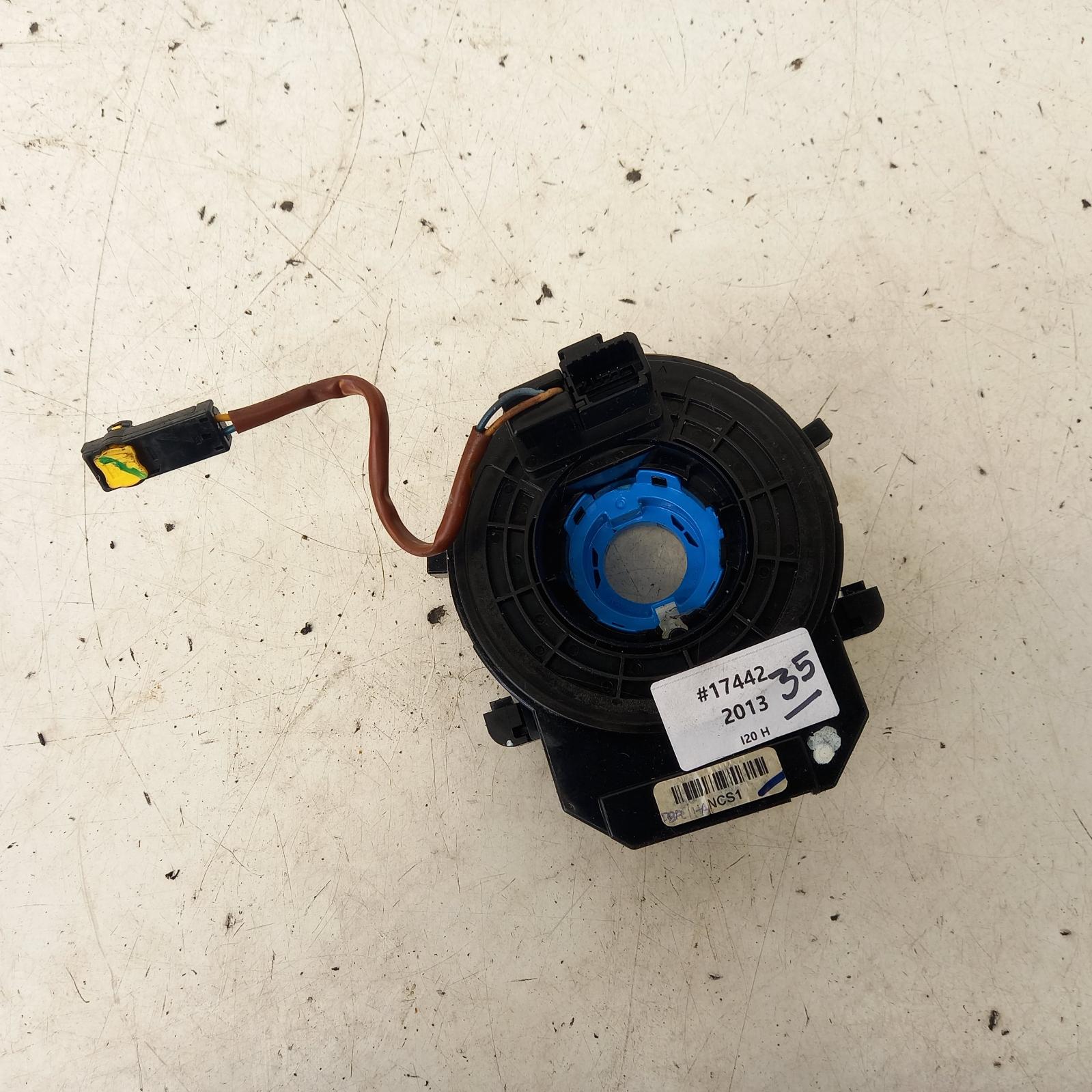 I20 Airbag Module/sensor 2010-2015 clockspring,pb,non steering wheel audio controls type,07/10-12/15 00017442 #453127