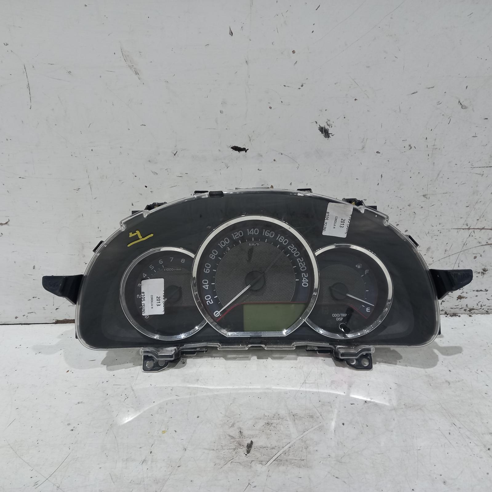 Corolla Instrument Cluster 2012-2015 1.8,2zr-fe,auto t/m,ascent,zre182r,hatch,10/12-05/15 s105 #457095
