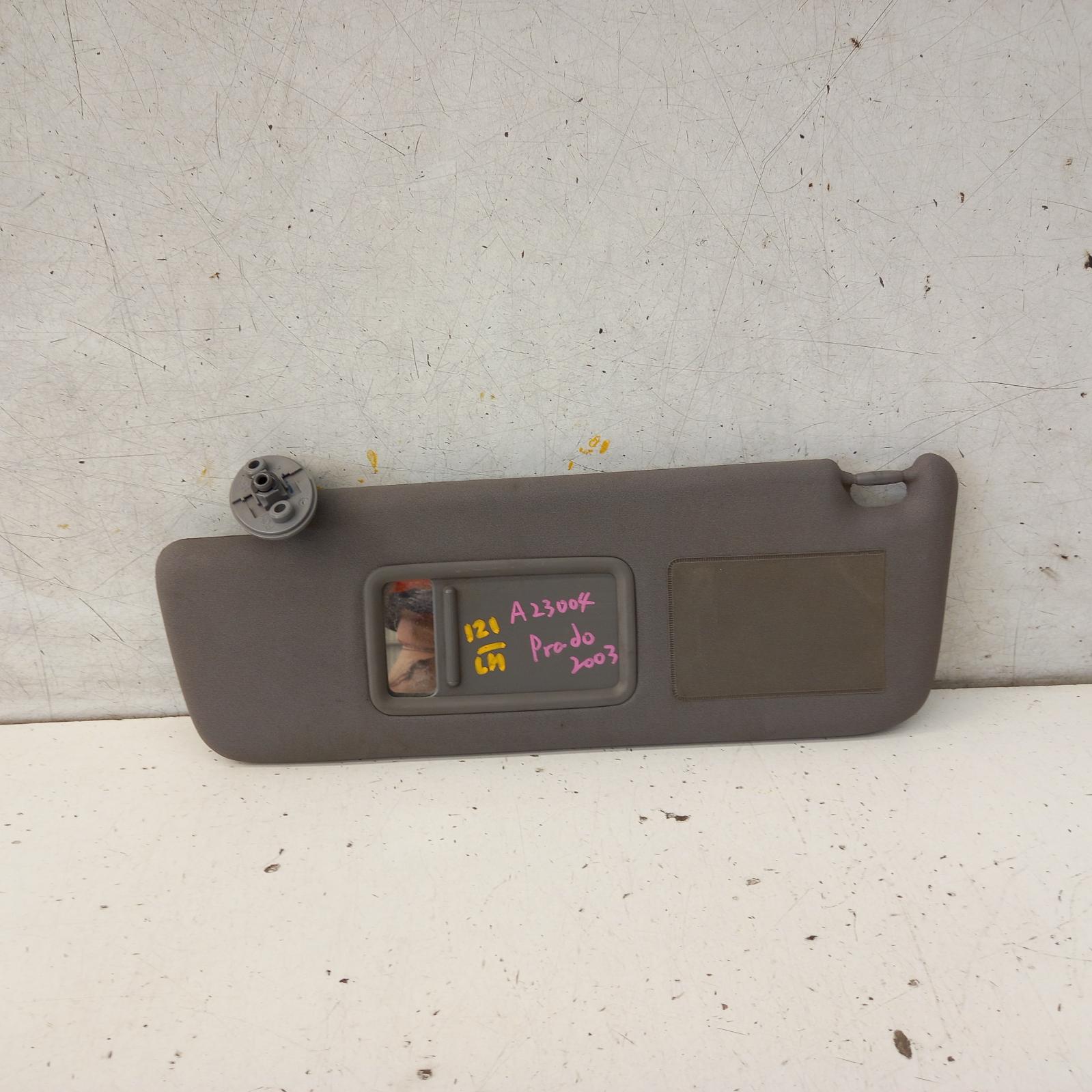 Prado Sunvisor 2003-2009 120 series,lh side,grey,gx/gxl,02/03-10/09 partwh #465630