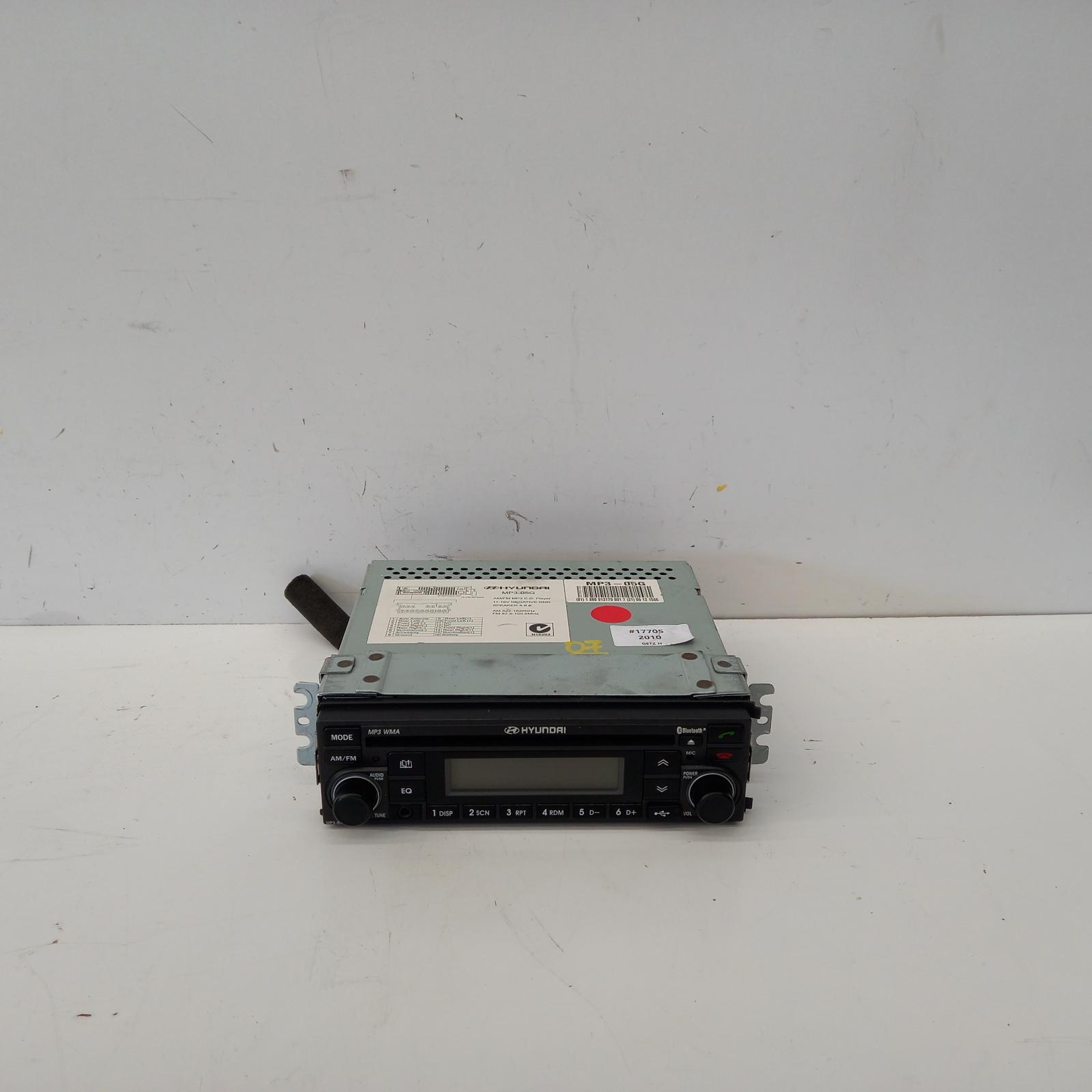 Getz Stereo/head Unit 2007-2011 bluetooth stereo type,tb,08/07-09/11 00017705 #466889