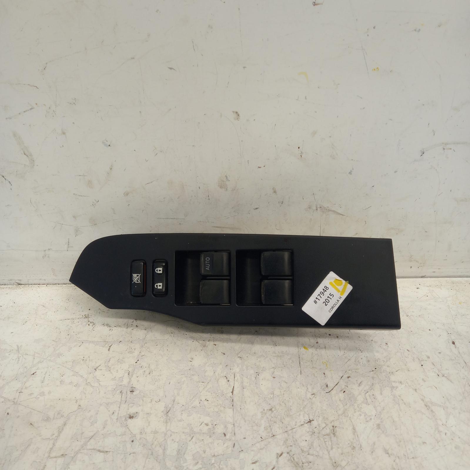 Corolla Power Door Window Switch 2015-2018 rh front (master switch),zre182r,hatch,standard,03/15-06/18 00017948 #472842