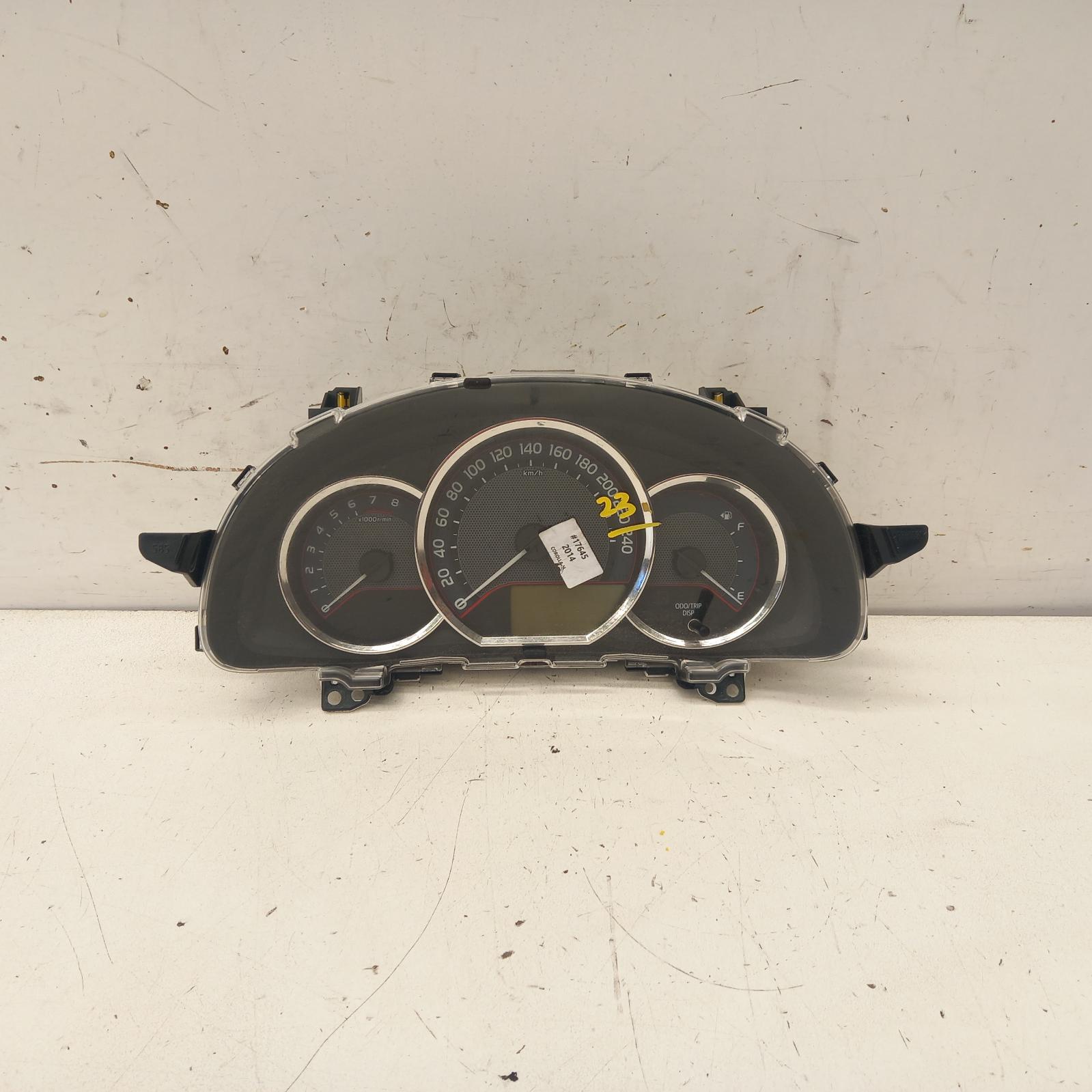 Corolla Instrument Cluster 2012-2015 1.8,2zr-fe,auto t/m,ascent,zre182r,hatch,10/12-05/15 00017645 #486632