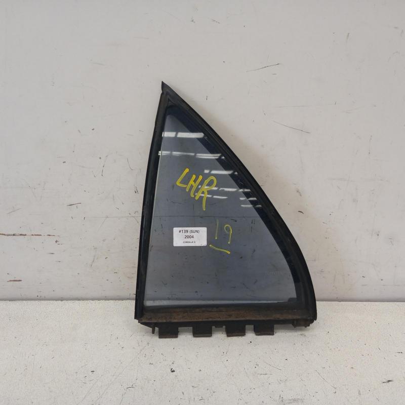 quarter door glass rear left