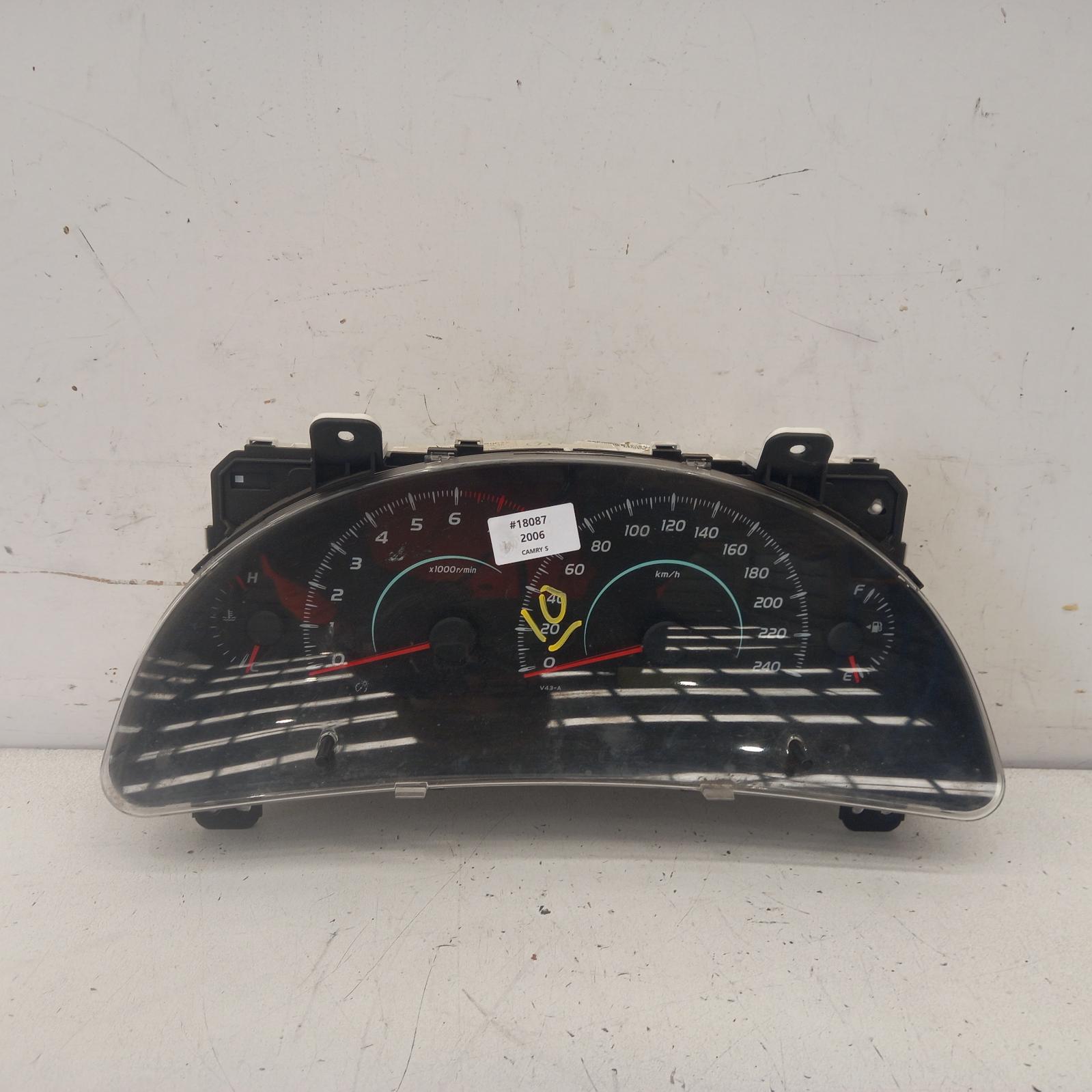 Camry Instrument Cluster 2006-2009 instrument cluster,altise,auto/manual t/m,acv40,06/06-06/09 00018087 #488782