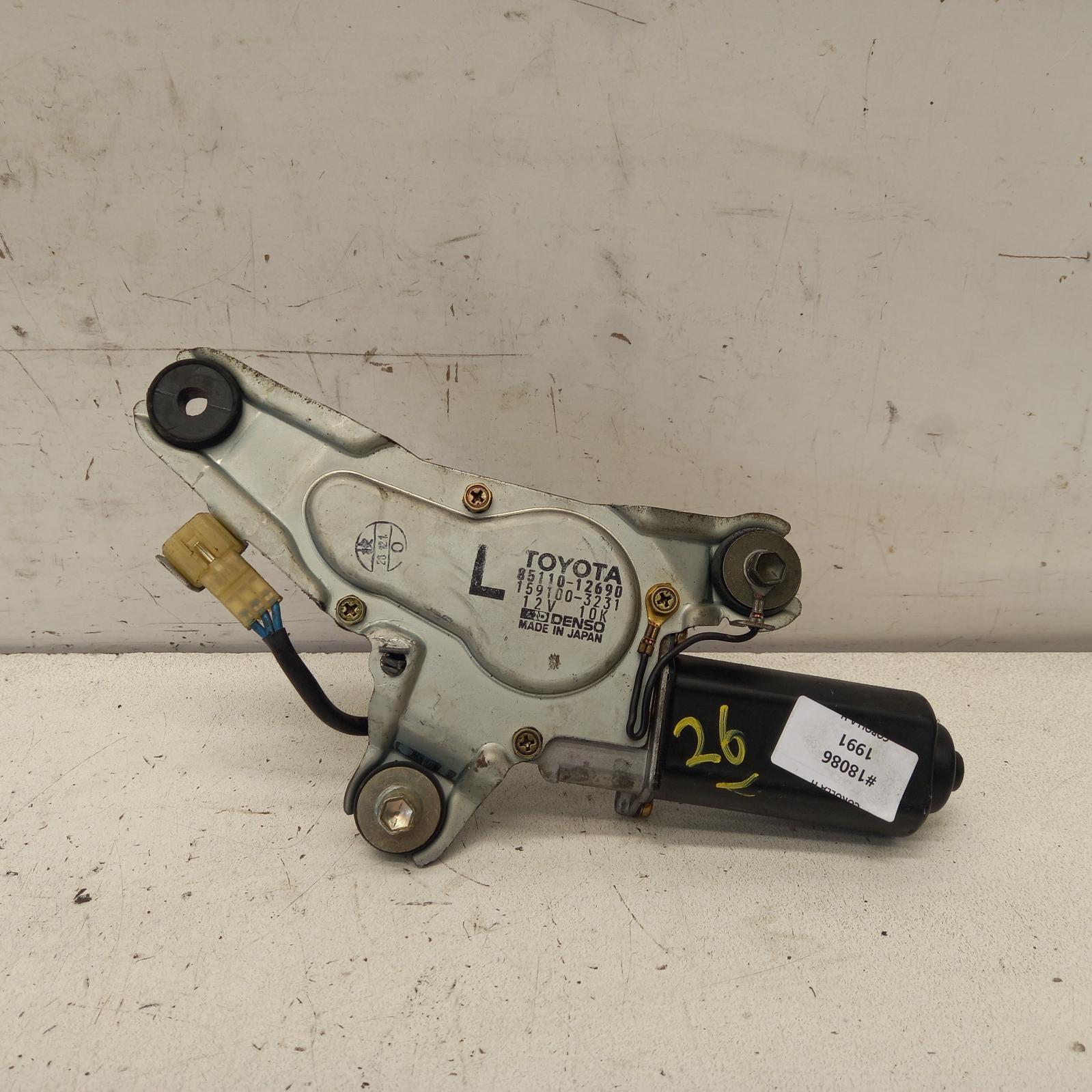 Corolla Wiper Motor 1989-1994 rear,ae92,seca,06/89-08/94 00018086 #489463