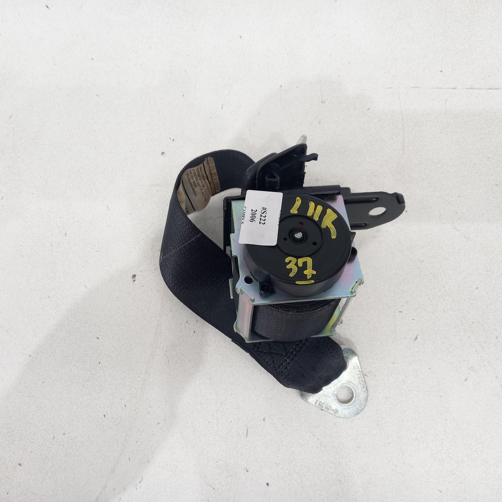 Camry Seat Belt Stalk 2006-2011 lh rear,seat belt only,acv40,06/06-11/11 s222 #507469