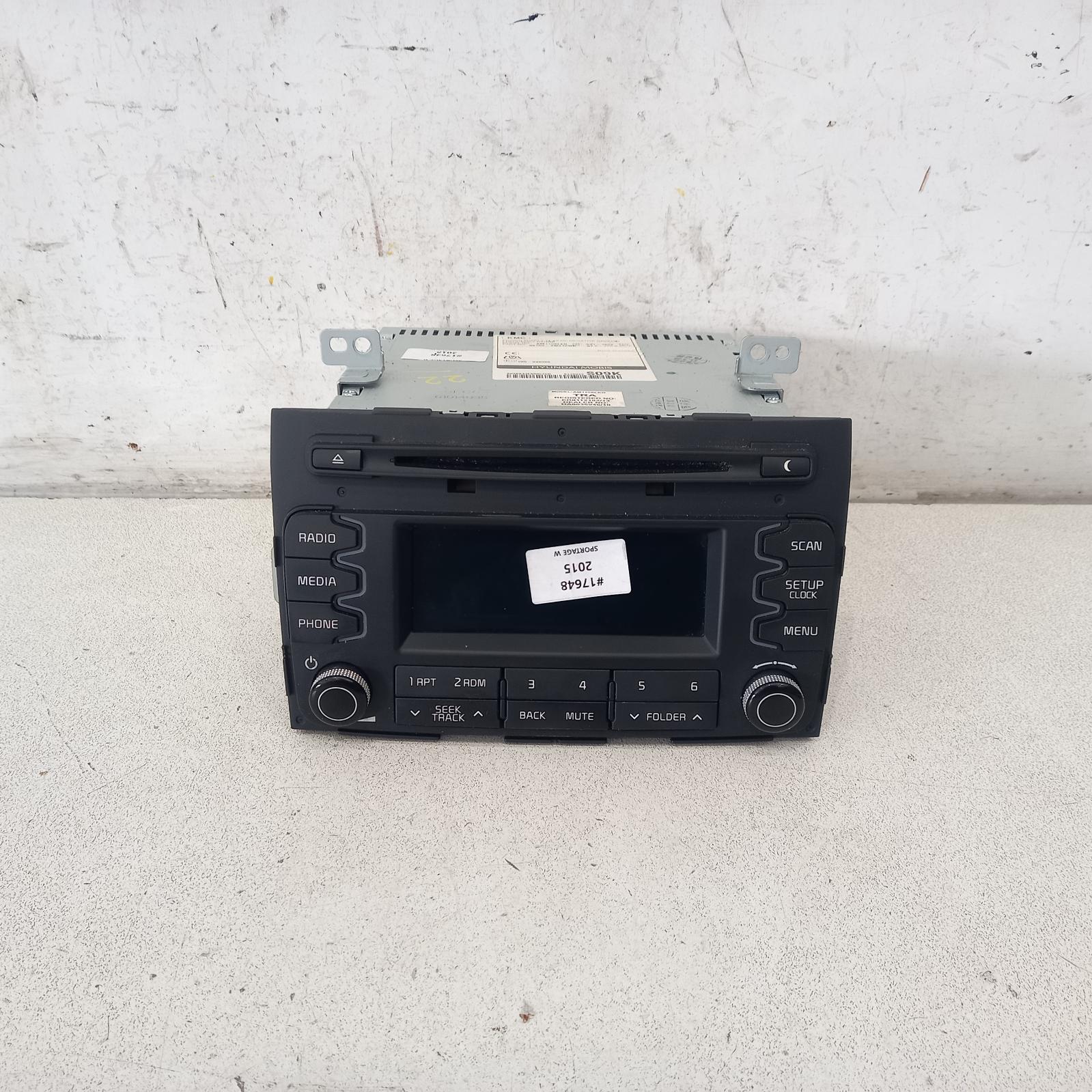#515146, Used stereo/head unit for 2015 Sportage| cd stacker, sl, 05/10 ...