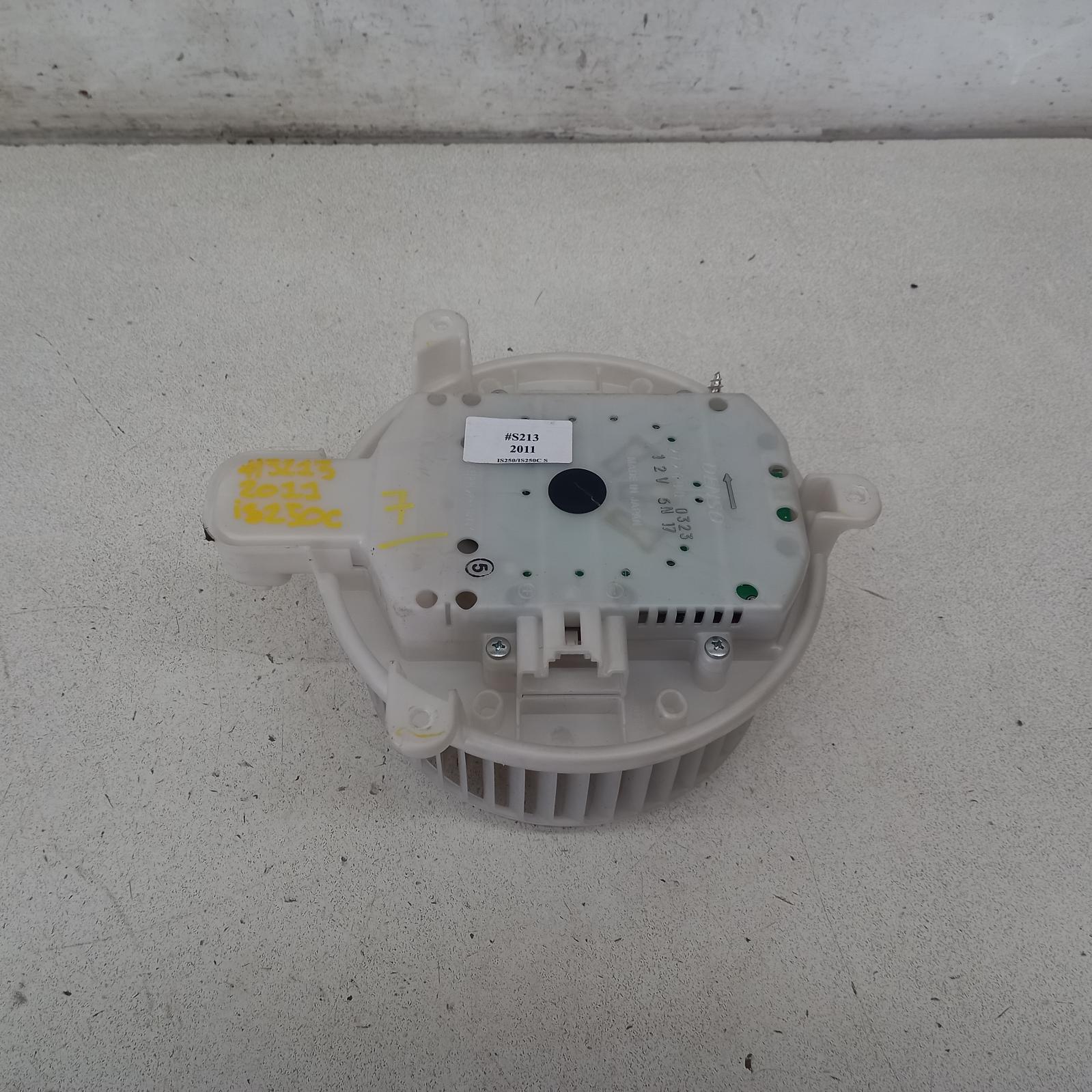 Is250/is250c Heater Fan/motor 2005-2014 is250/is250c/is350/is f,gse20r/gse21r/use20r,11/05-12/14 s213 #515278