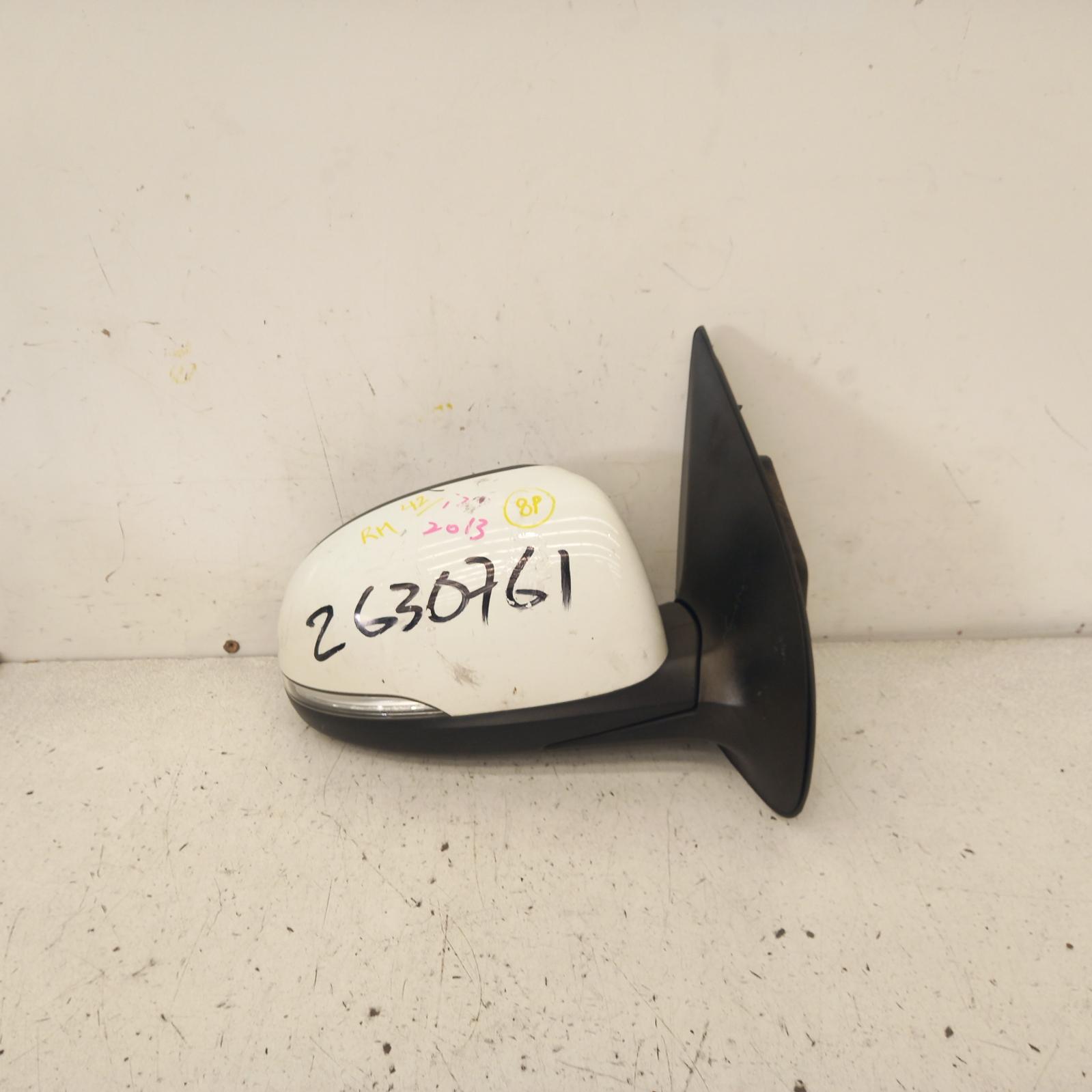 I20 Door Mirror Right 2012-2015 pb,power folding,w/ flasher type,03/12-12/15 partwh #526798