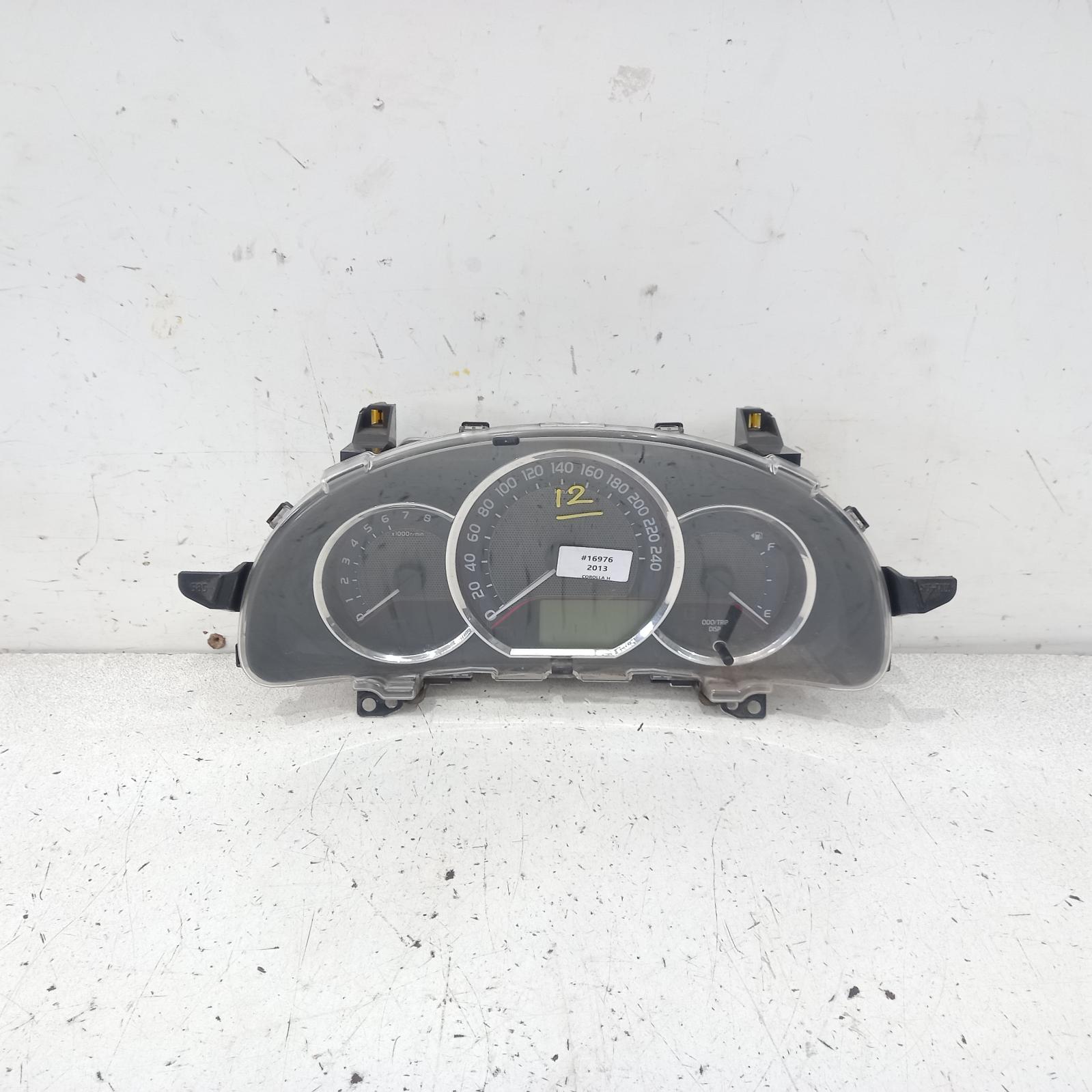 Corolla Instrument Cluster 2012-2015 1.8,2zr-fe,auto t/m,ascent,zre182r,hatch,10/12-05/15 00016976 #535736