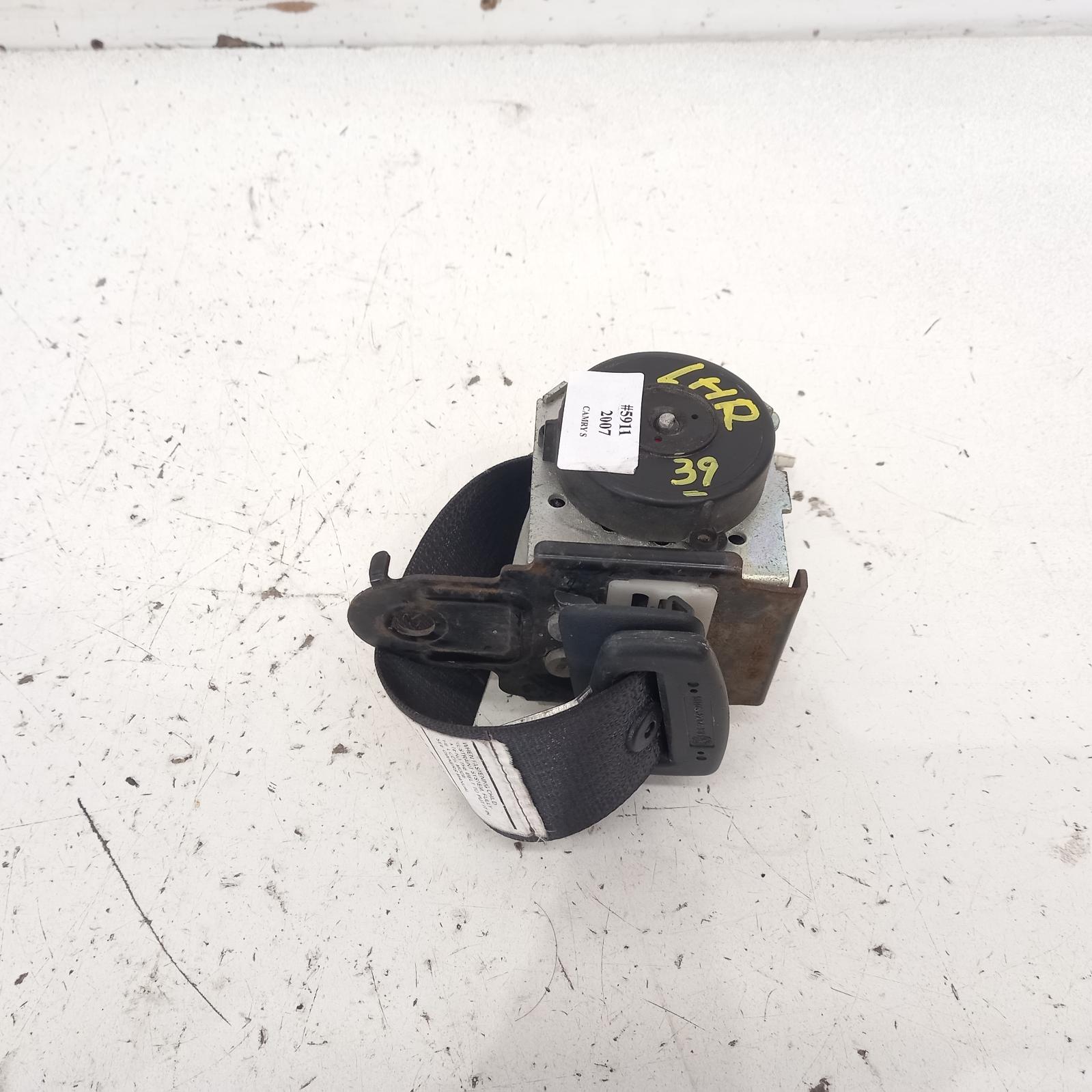 Camry Seat Belt Stalk 2006-2011 lh rear,seat belt only,acv40,06/06-11/11 00005911 #537924