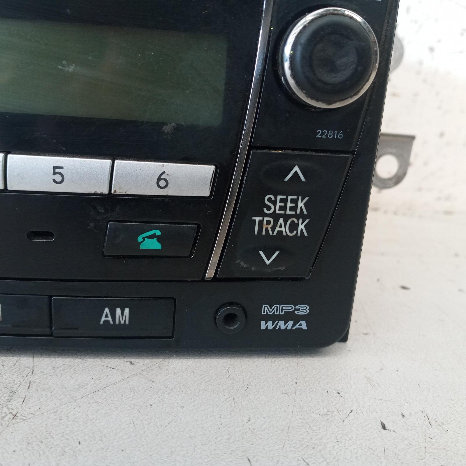 Corolla Stereo/head Unit 2007-2013 radio/cd player,zre152/153r,chrome button,03/07-10/13 00019785 #578585